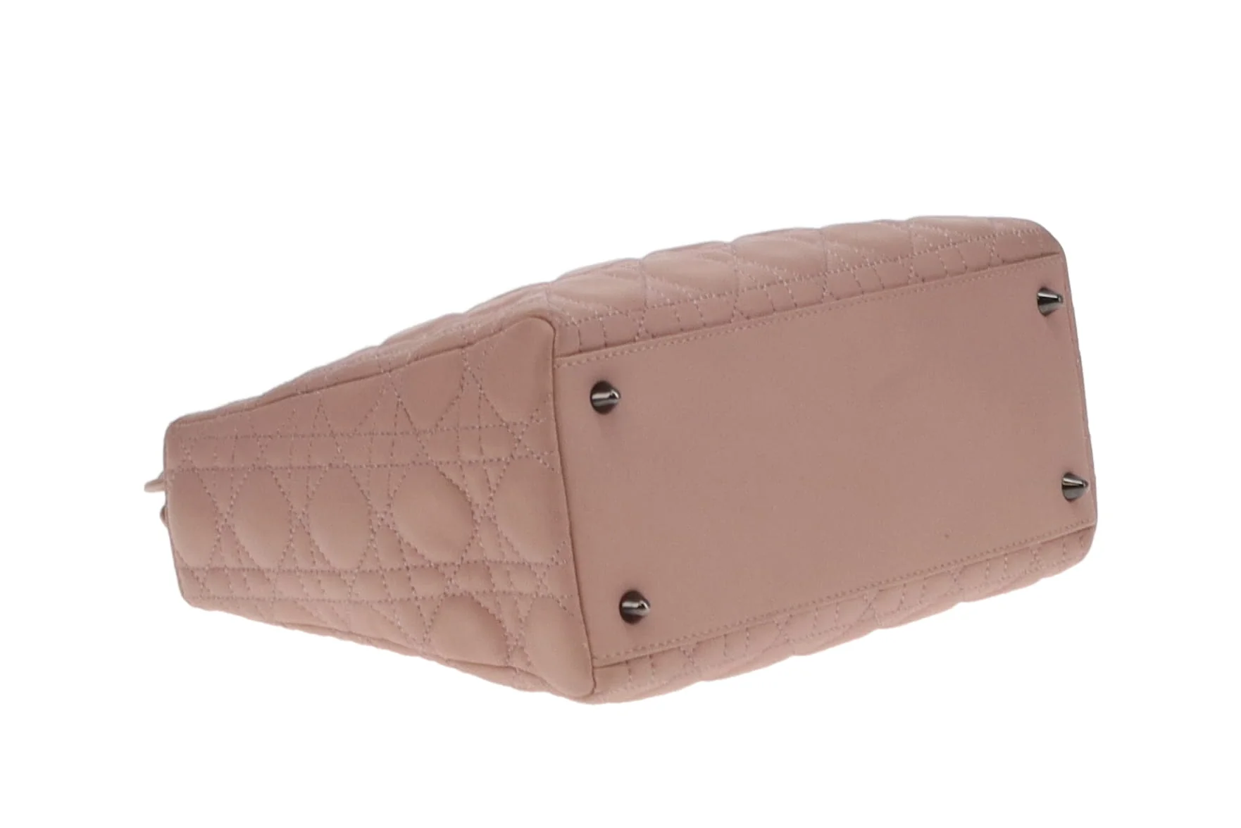 Dior Lady Dior Blush Leather and Metallic Cannage Stitching Medium with Strap 2011 - Image 10