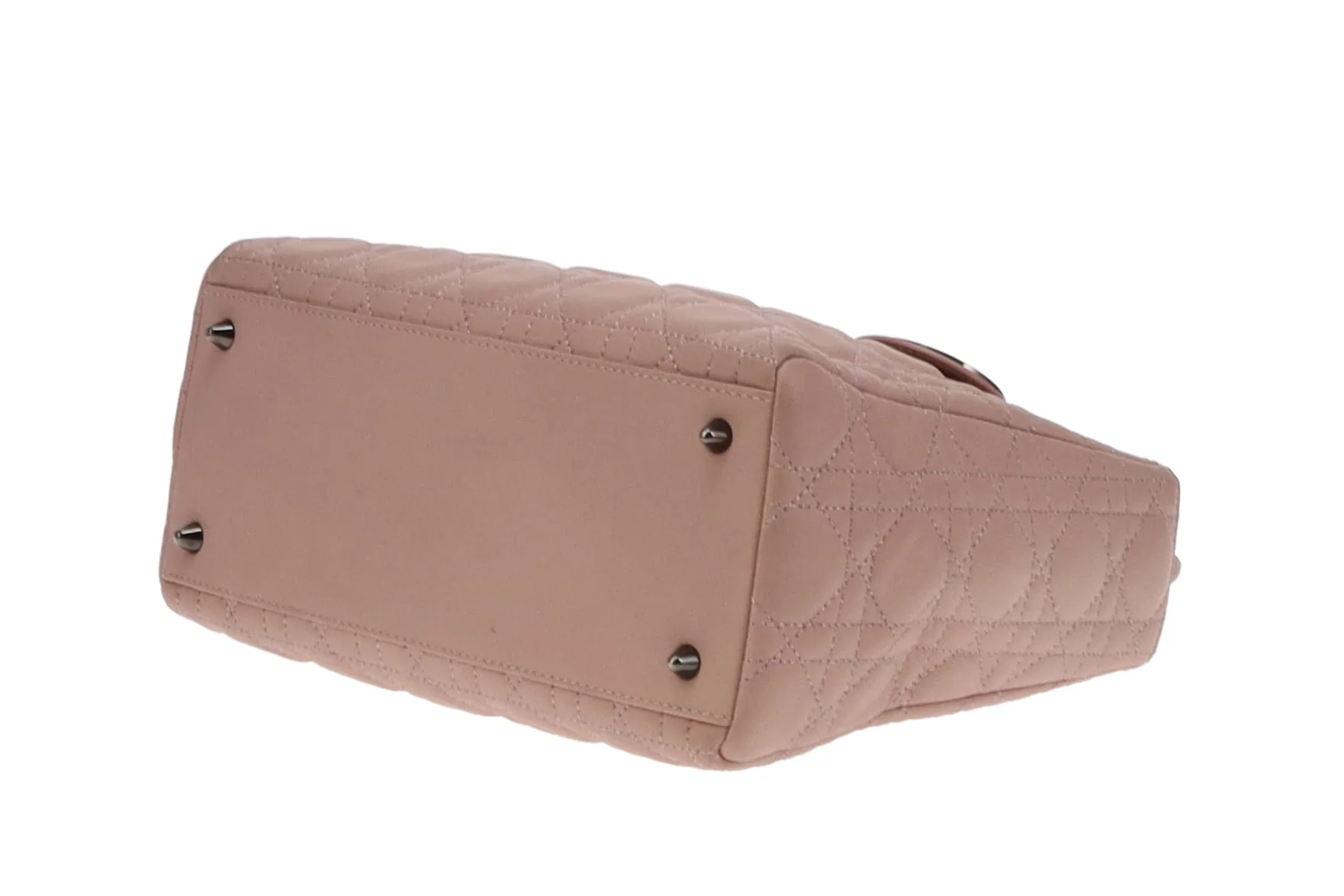 Dior Lady Dior Blush Leather and Metallic Cannage Stitching Medium with Strap 2011 - Image 11