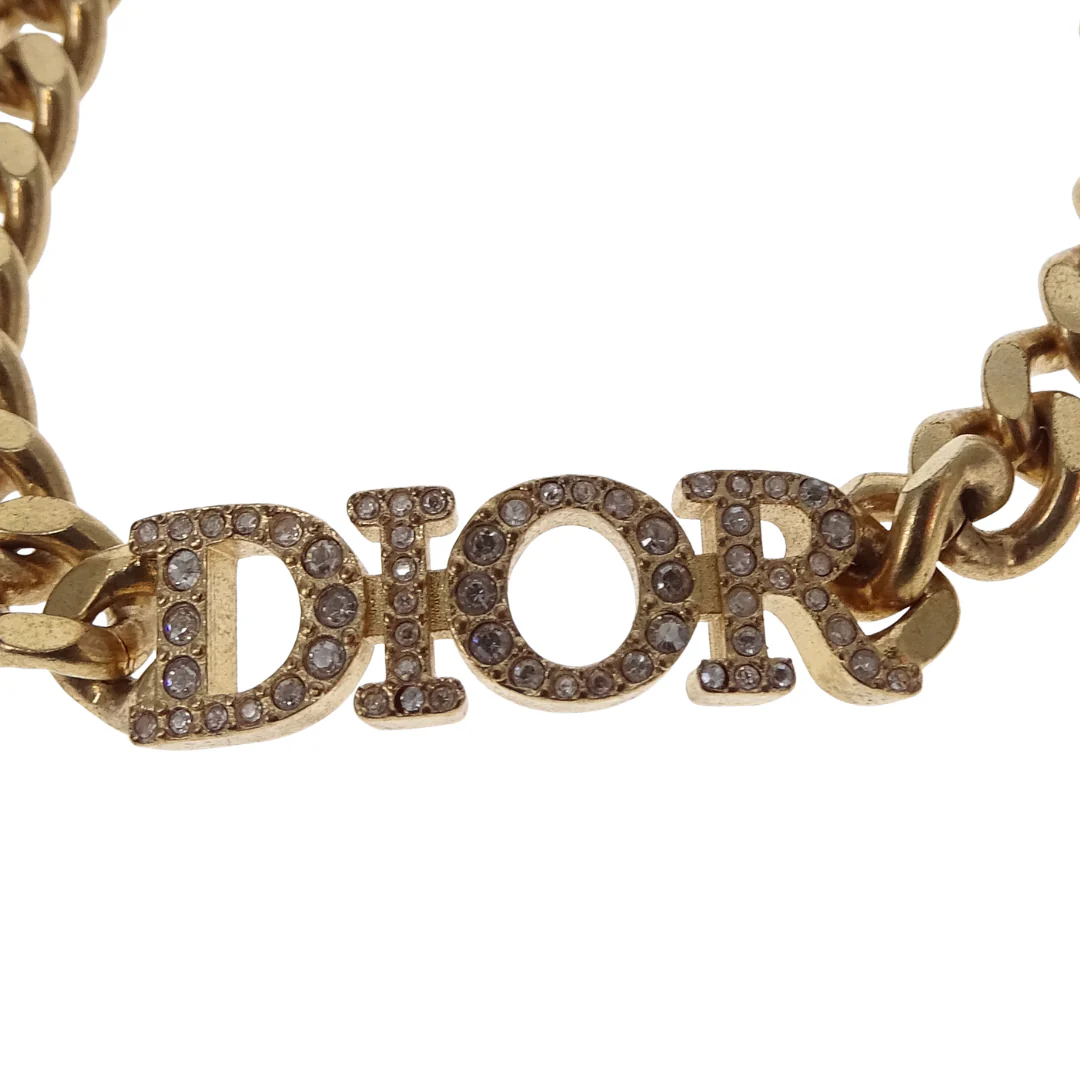 Dior Dio®evolution Gold Tone Metal & Strass Bracelet - Image 4