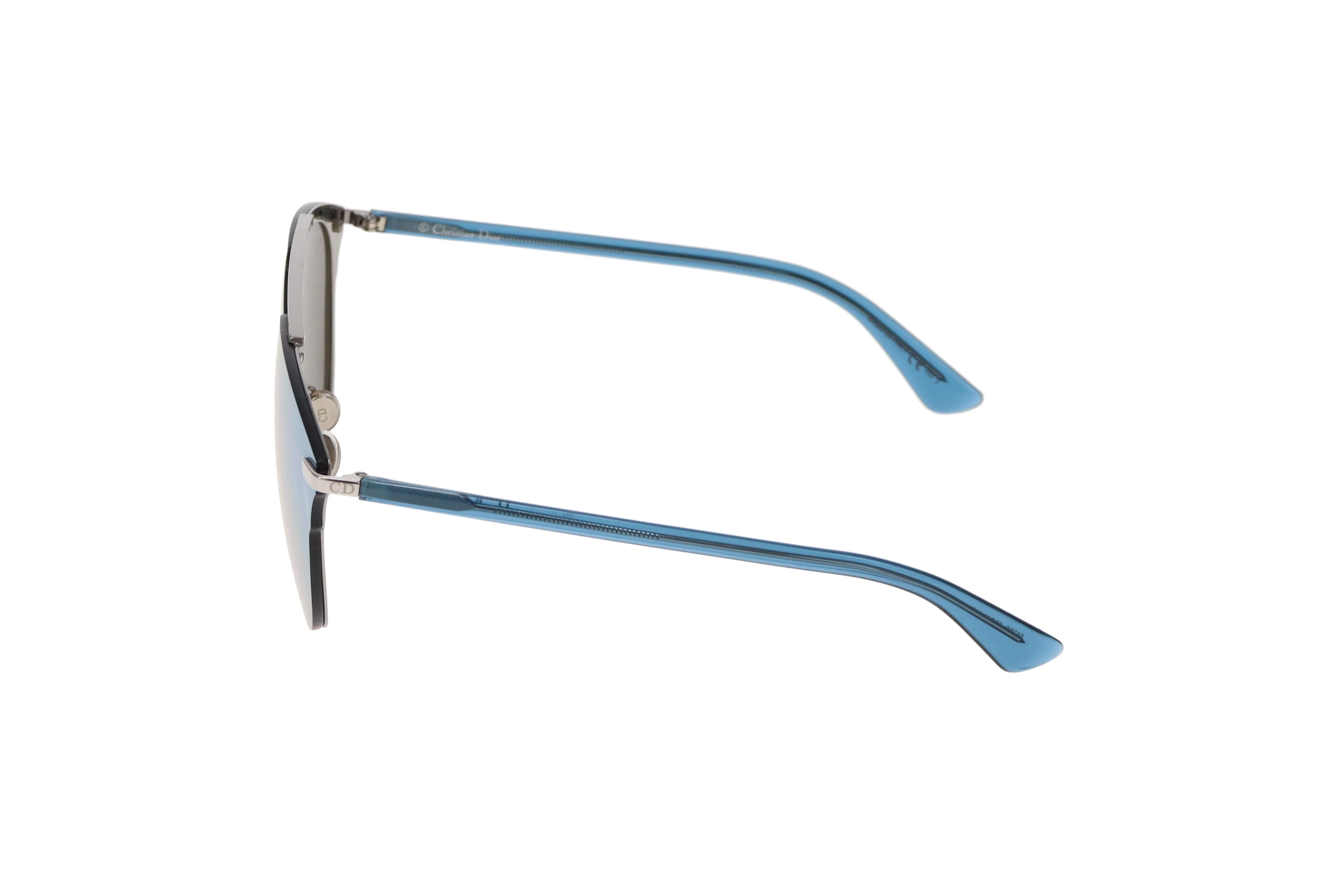 Dior DiorReflected Silver and Blue Pixel Mirror Pilot Sunglasses - Image 8