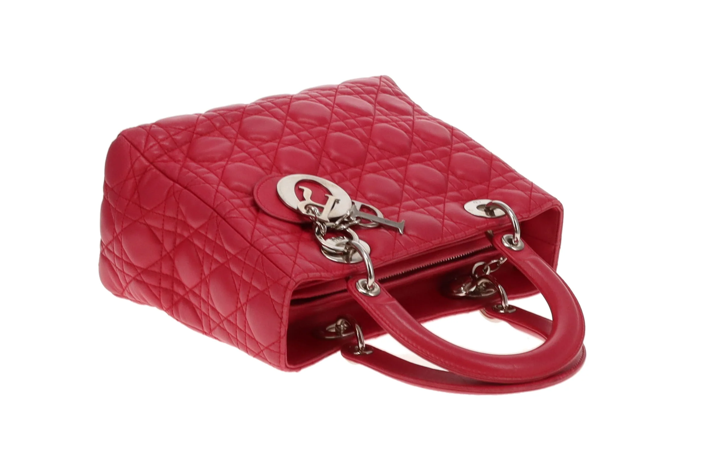 Dior Lady Dior Medium Pink Leather 2011 - Image 9