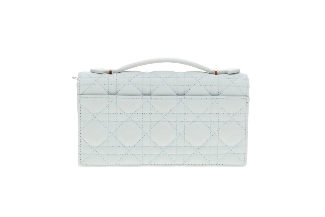 Dior My Dior Mini Bag In Cloud Blue Cannage Lambskin - Image 5