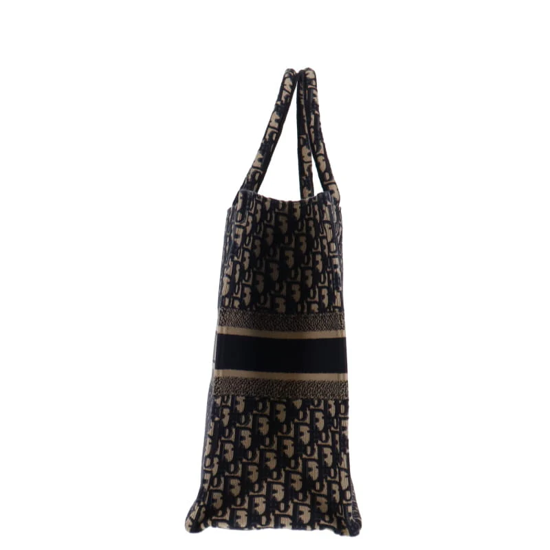 Dior Book Tote Navy Oblique Large - Image 4