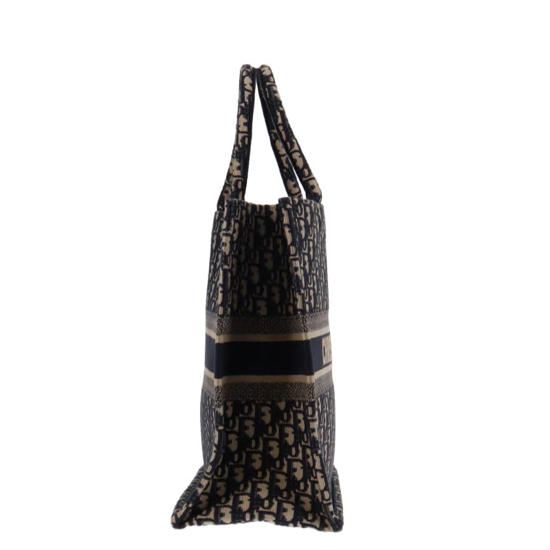 Dior Book Tote Navy Oblique Large - Image 6
