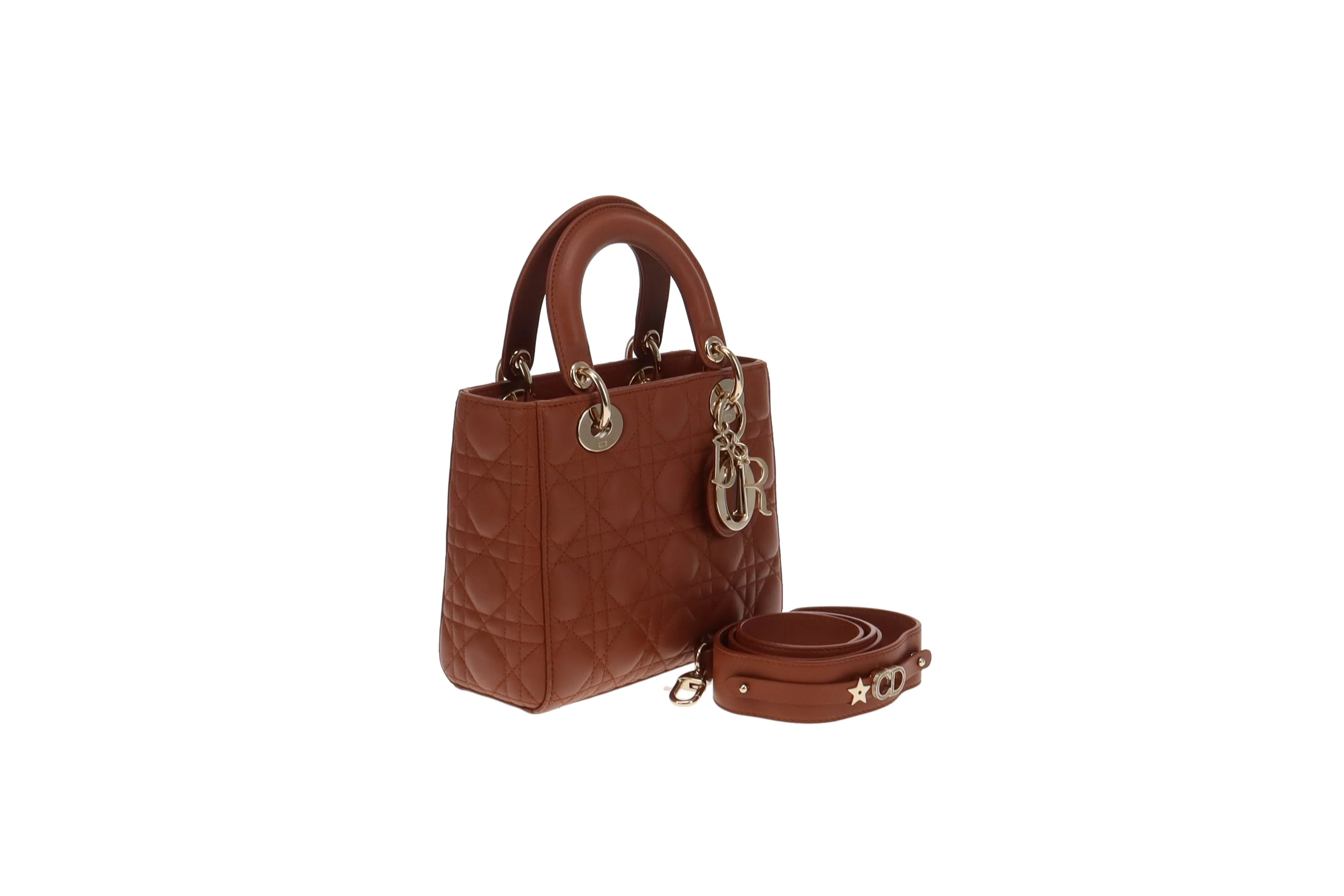 Dior Lady Dior Rust Cannage Lambskin Small MYABC - Image 4