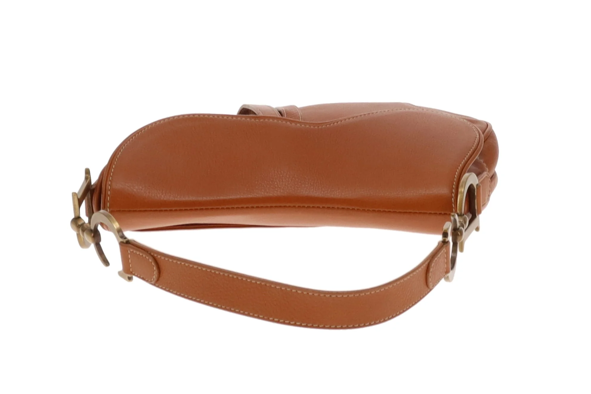 Dior Saddle Bag Tan Leather Vintage 2001 - Image 7