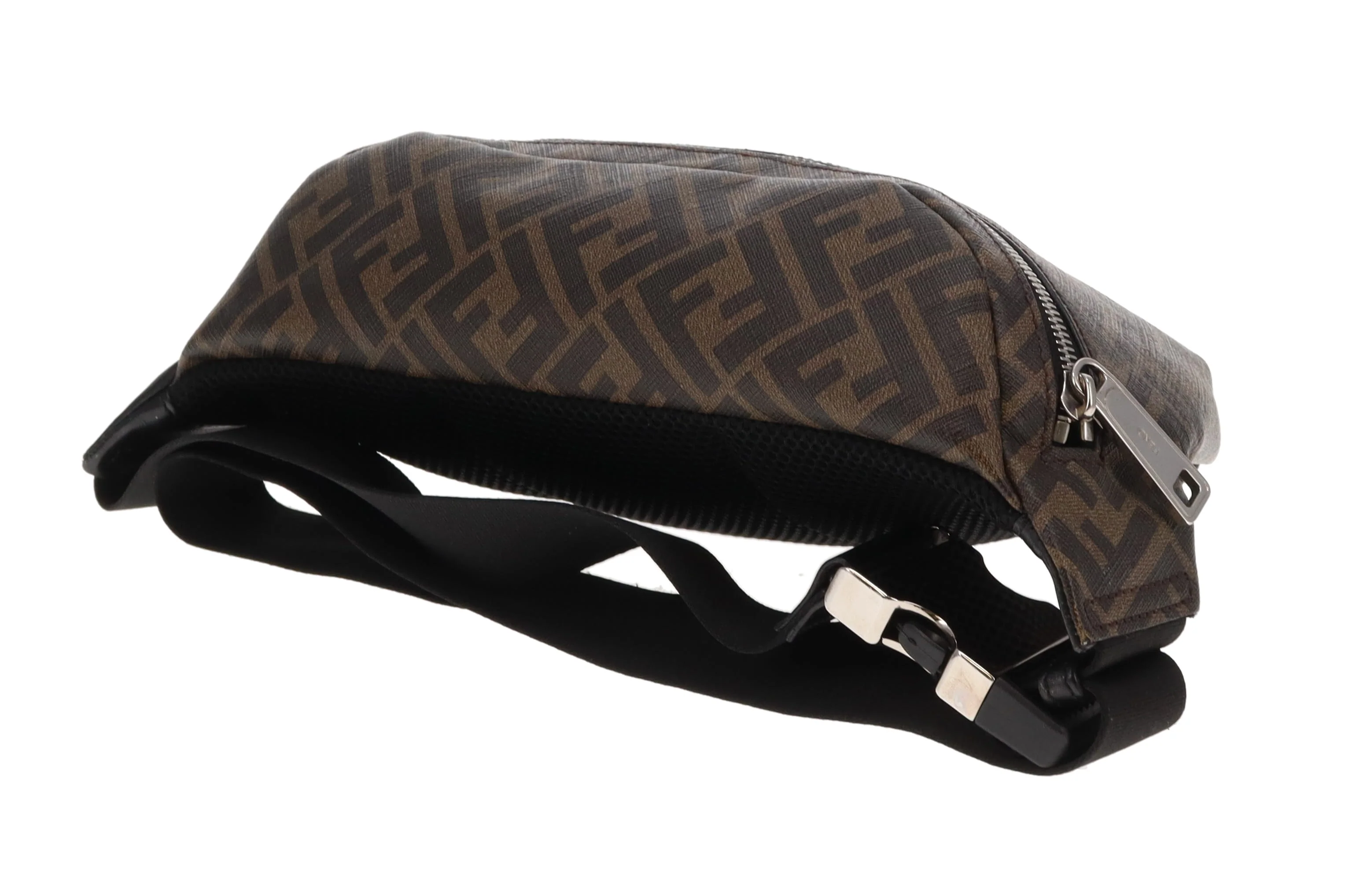 Fendi Belt Bag Zucca and Navy/Red Stripe - Image 11