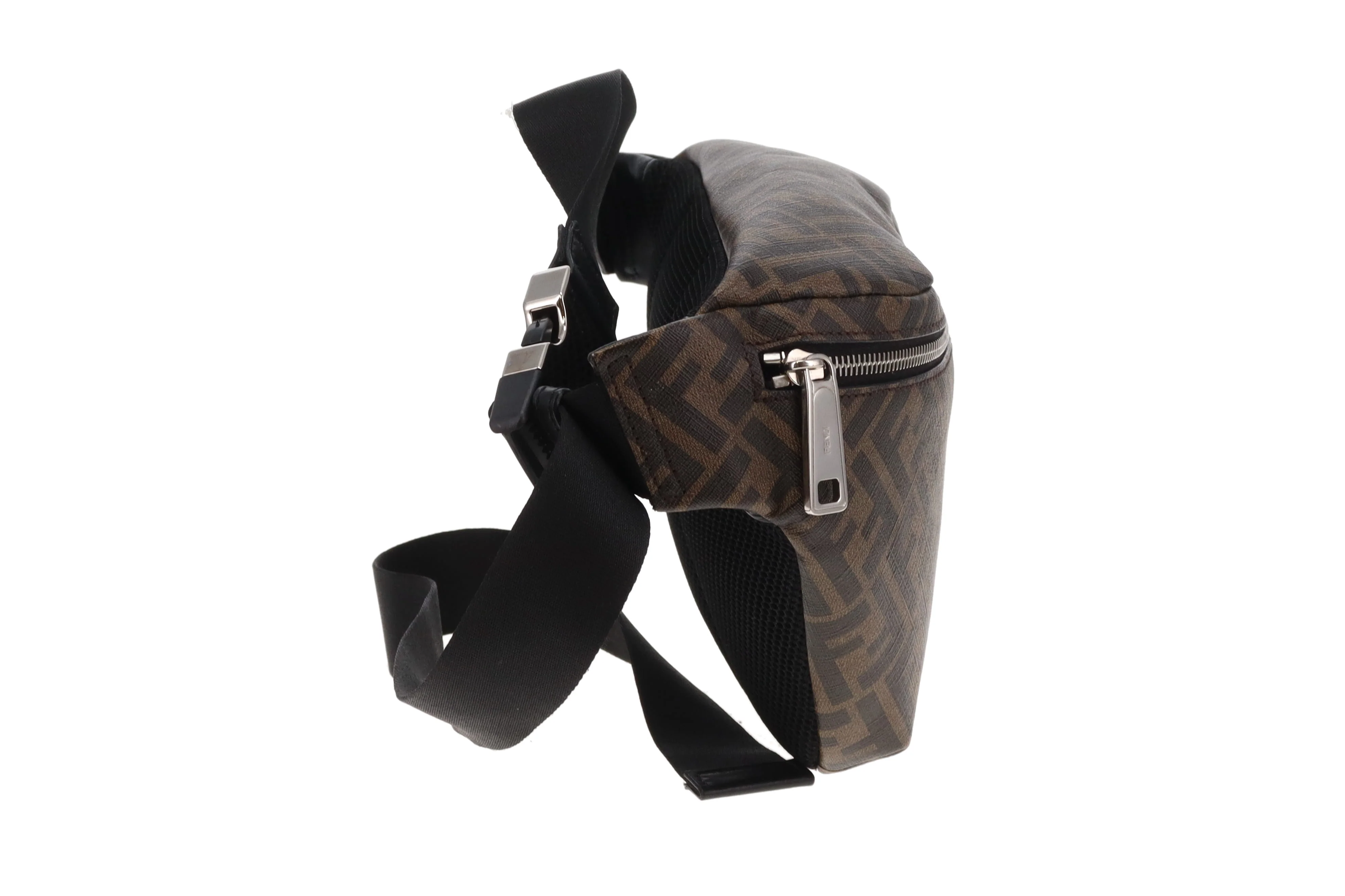 Fendi Belt Bag Zucca and Navy/Red Stripe - Image 4