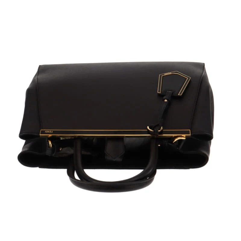 Fendi Black 2Jours Tote With Strap - Image 7