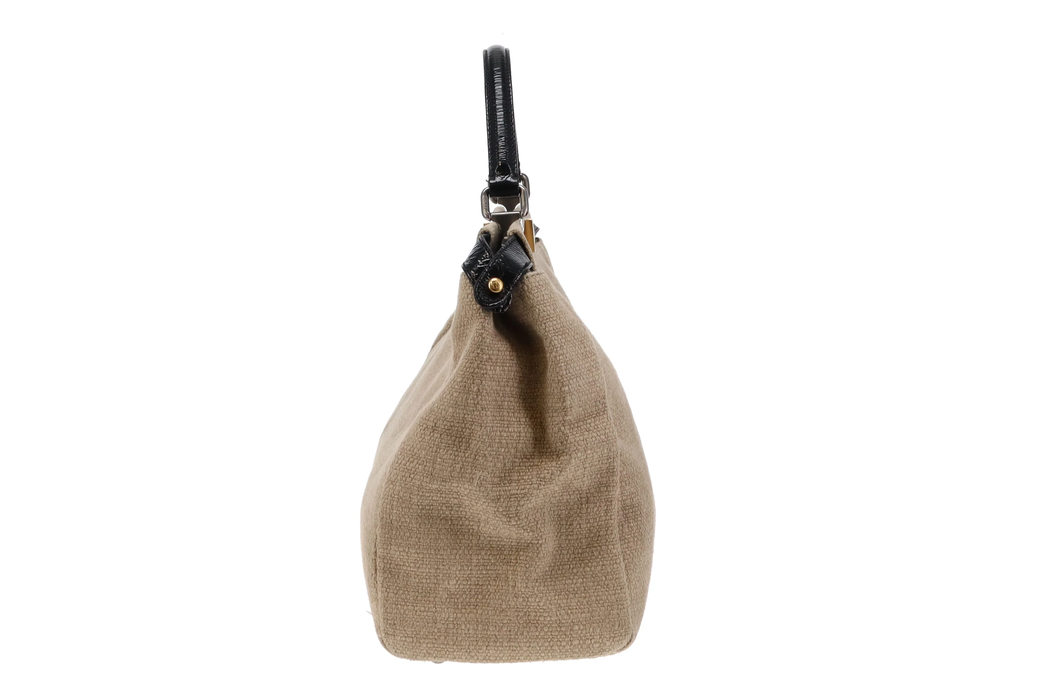Fendi Canvas Peekaboo Tote Brown - Image 6