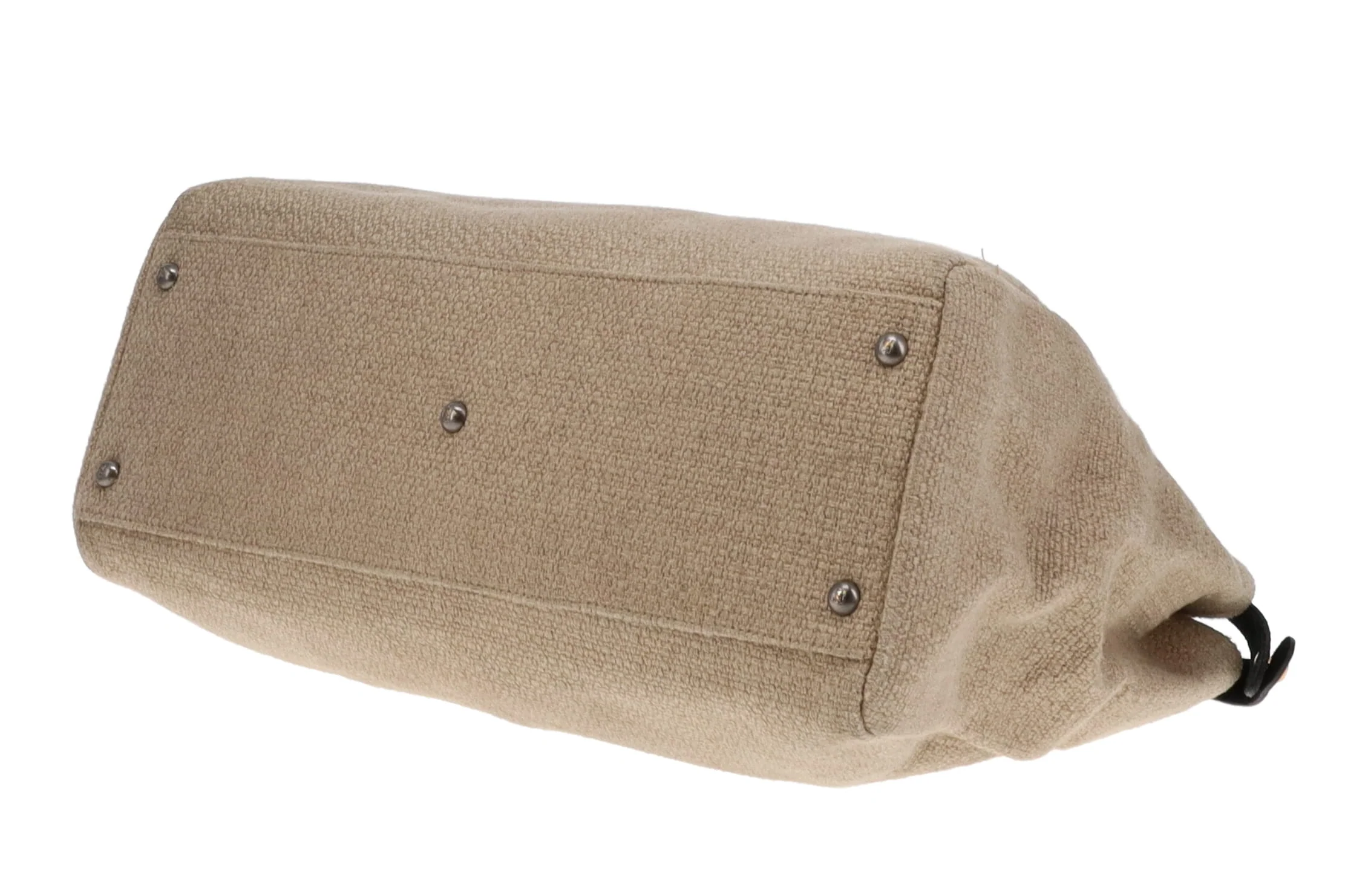 Fendi Canvas Peekaboo Tote Brown - Image 9