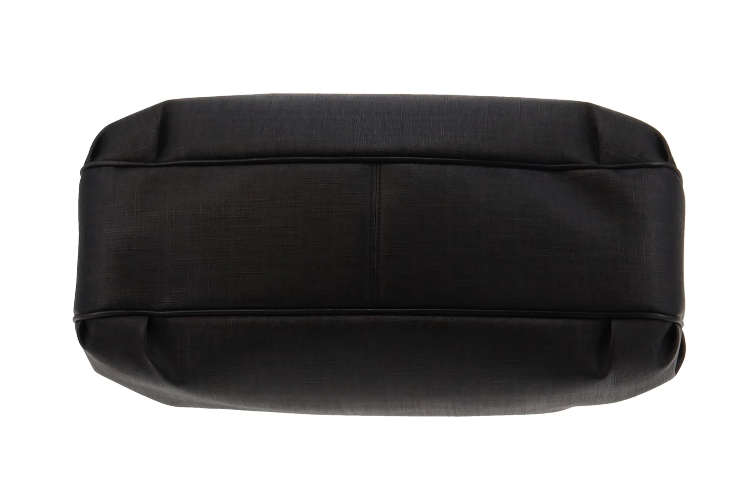 Fendi Dark Grey & Black Zucchino Canvas & Leather Tote - Image 8