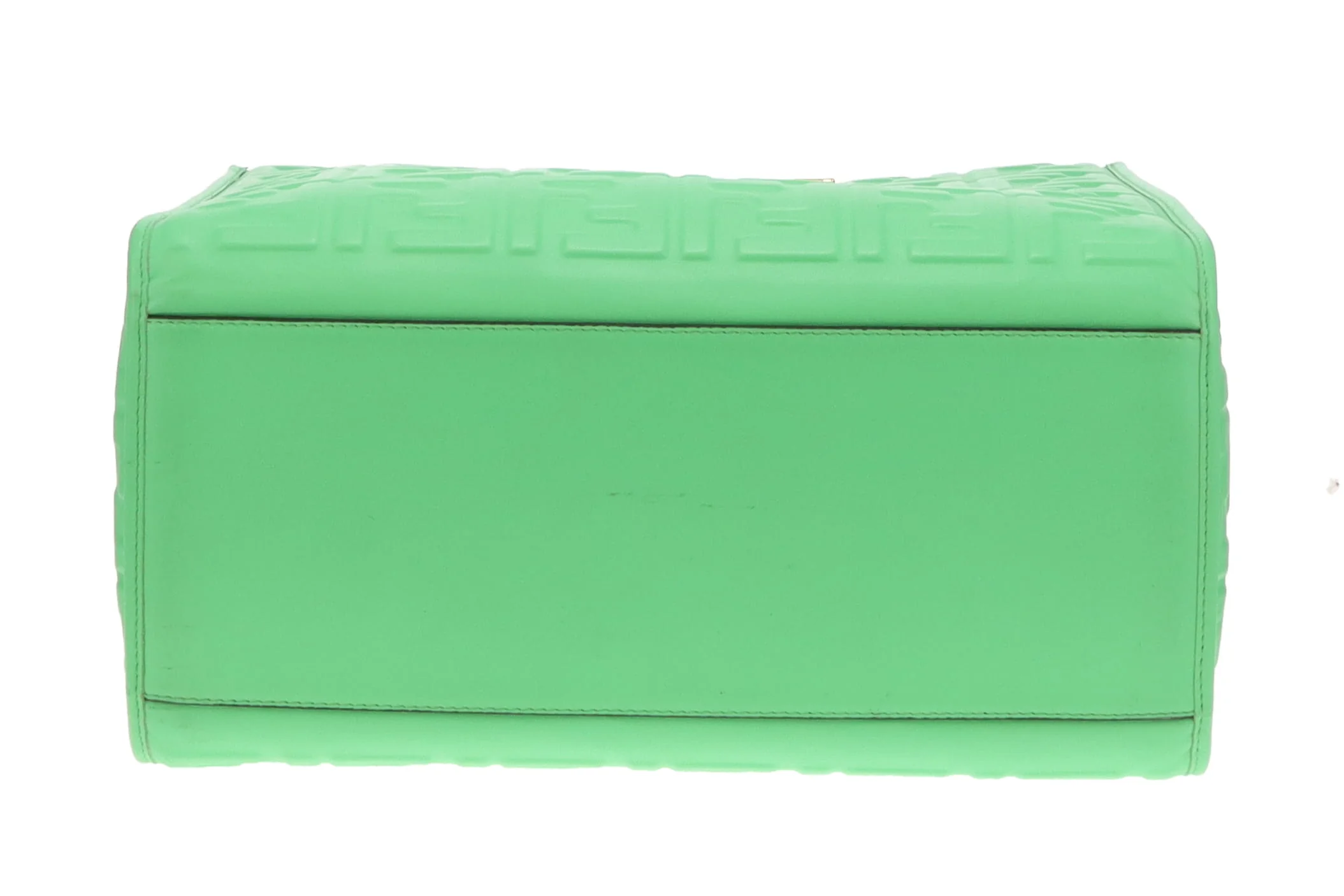Fendi Edamame Green FF Leather Sunshine Tote - Image 9