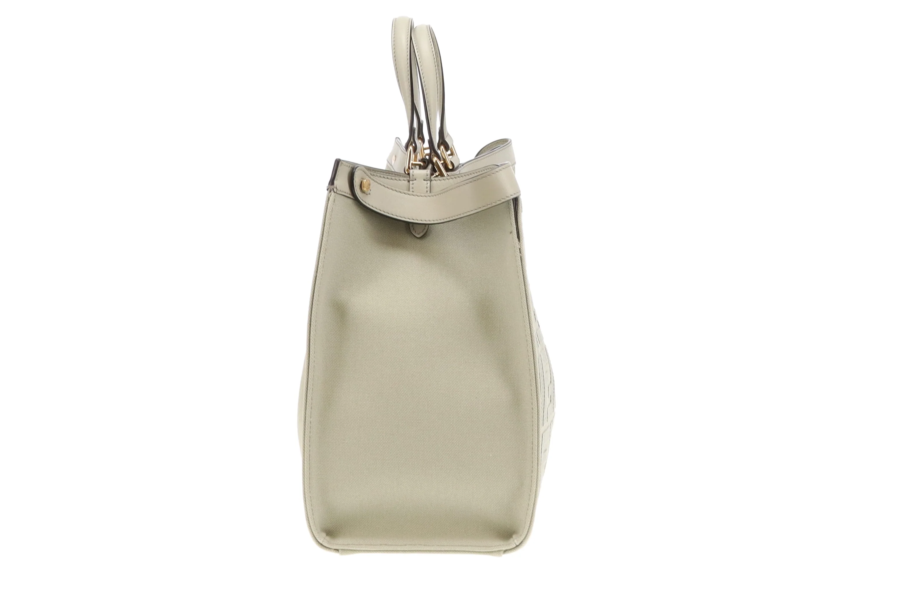 Fendi Green Tea Peekaboo FF Logo X-Tote - Image 5