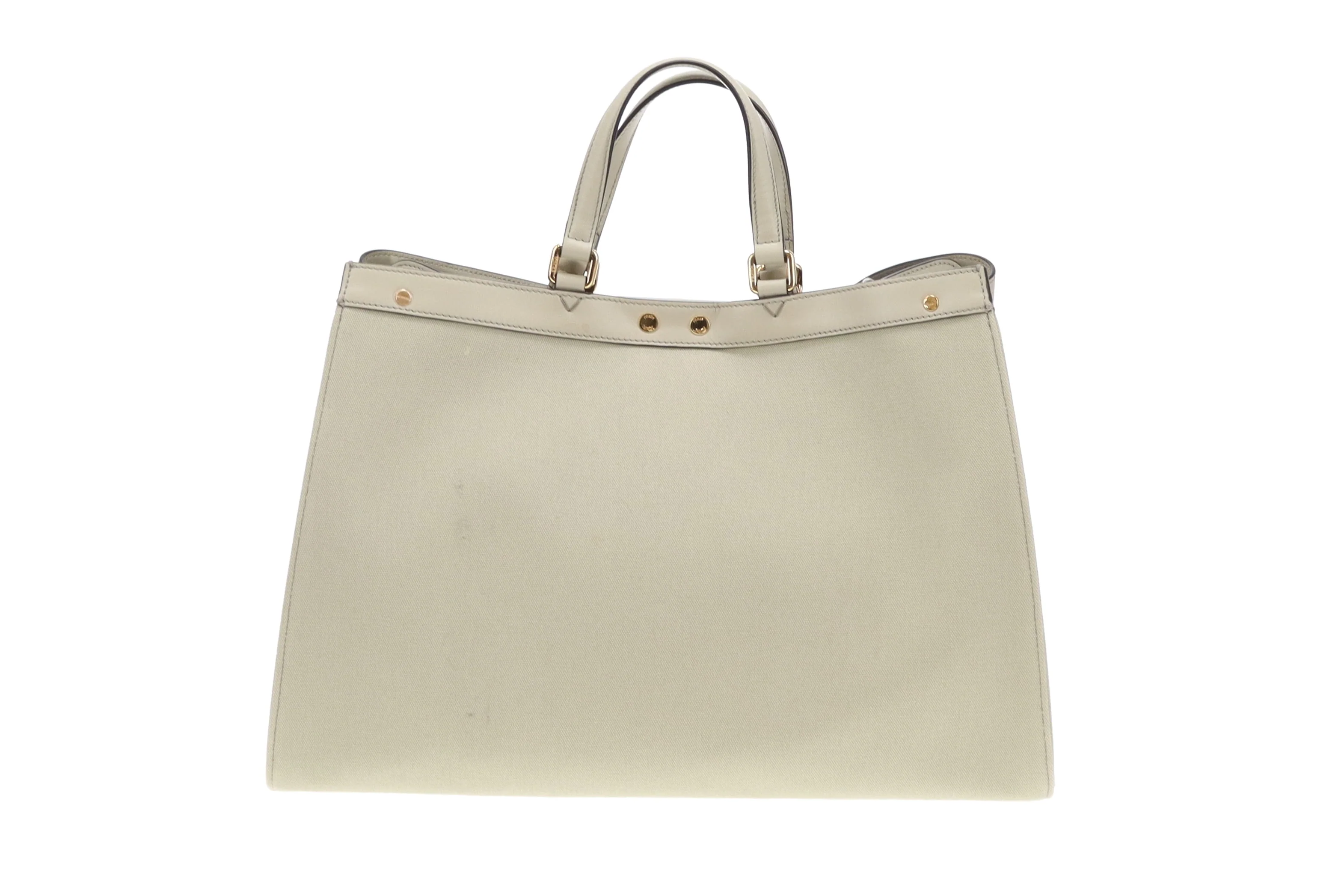 Fendi Green Tea Peekaboo FF Logo X-Tote - Image 6