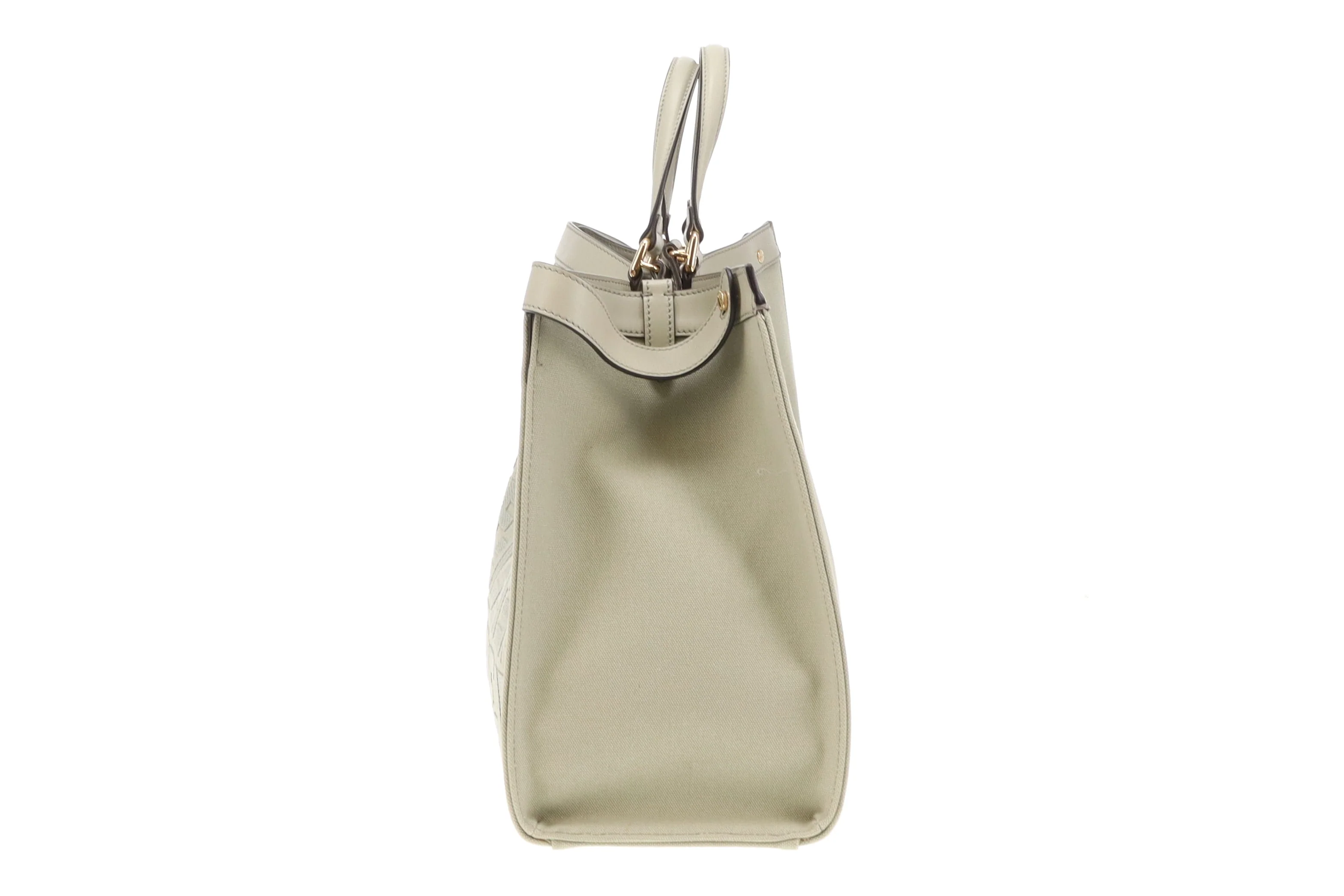 Fendi Green Tea Peekaboo FF Logo X-Tote - Image 7