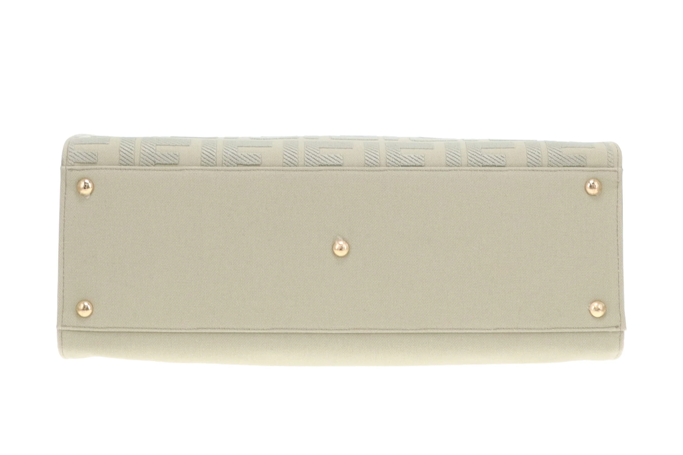Fendi Green Tea Peekaboo FF Logo X-Tote - Image 8