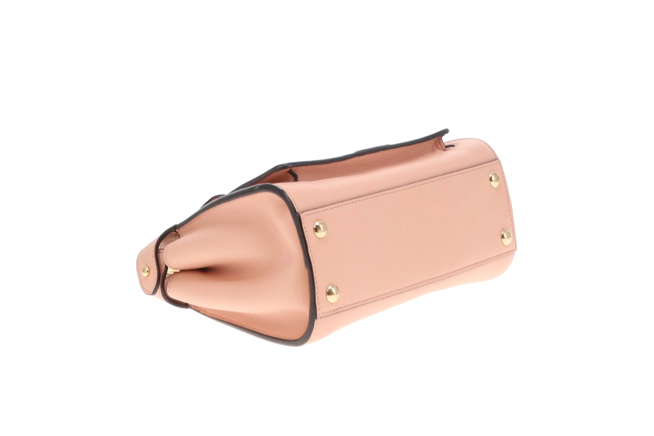 Fendi Peekaboo Mini Handle Bag With Strap Pink 2022 - Image 10