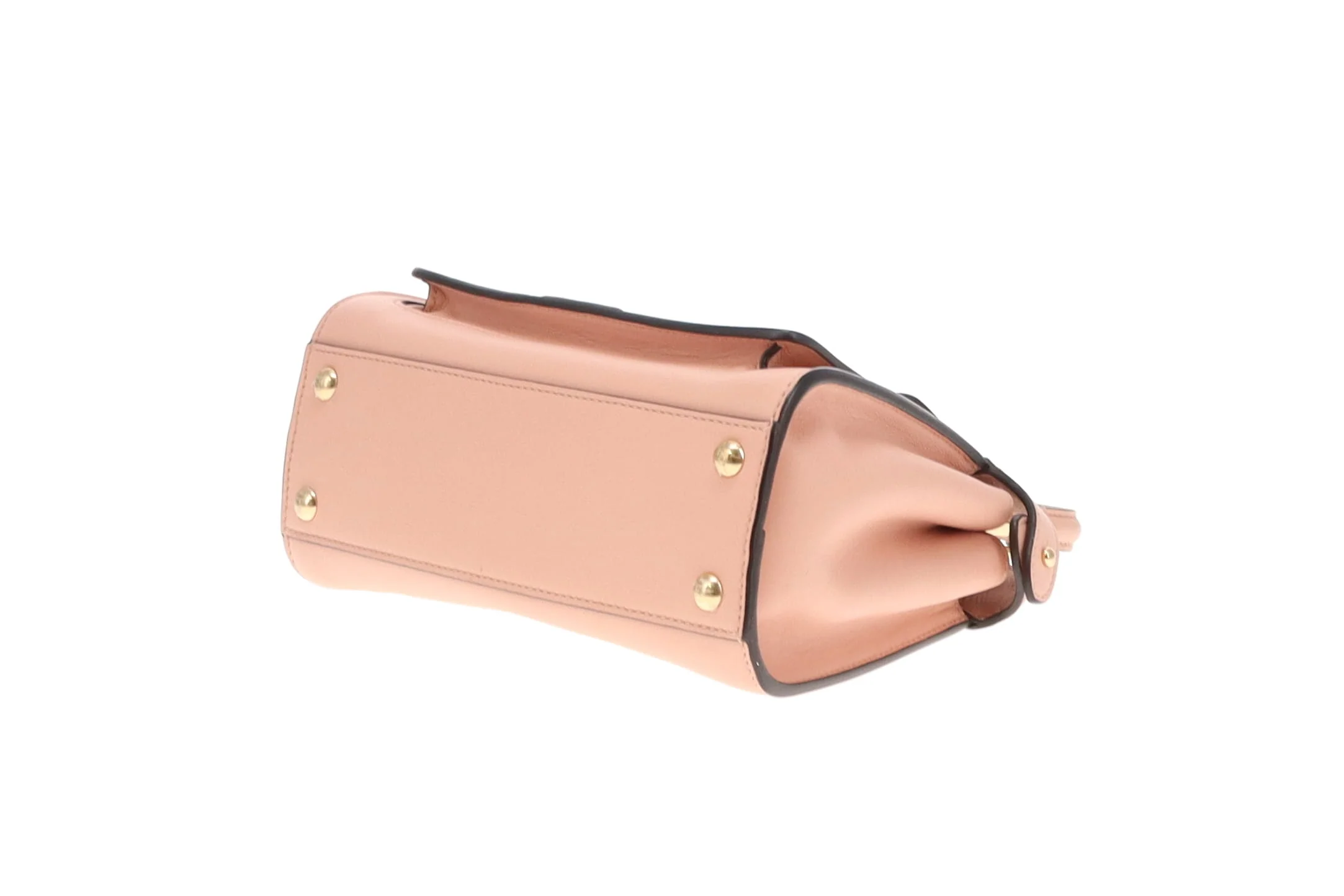 Fendi Peekaboo Mini Handle Bag With Strap Pink 2022 - Image 11
