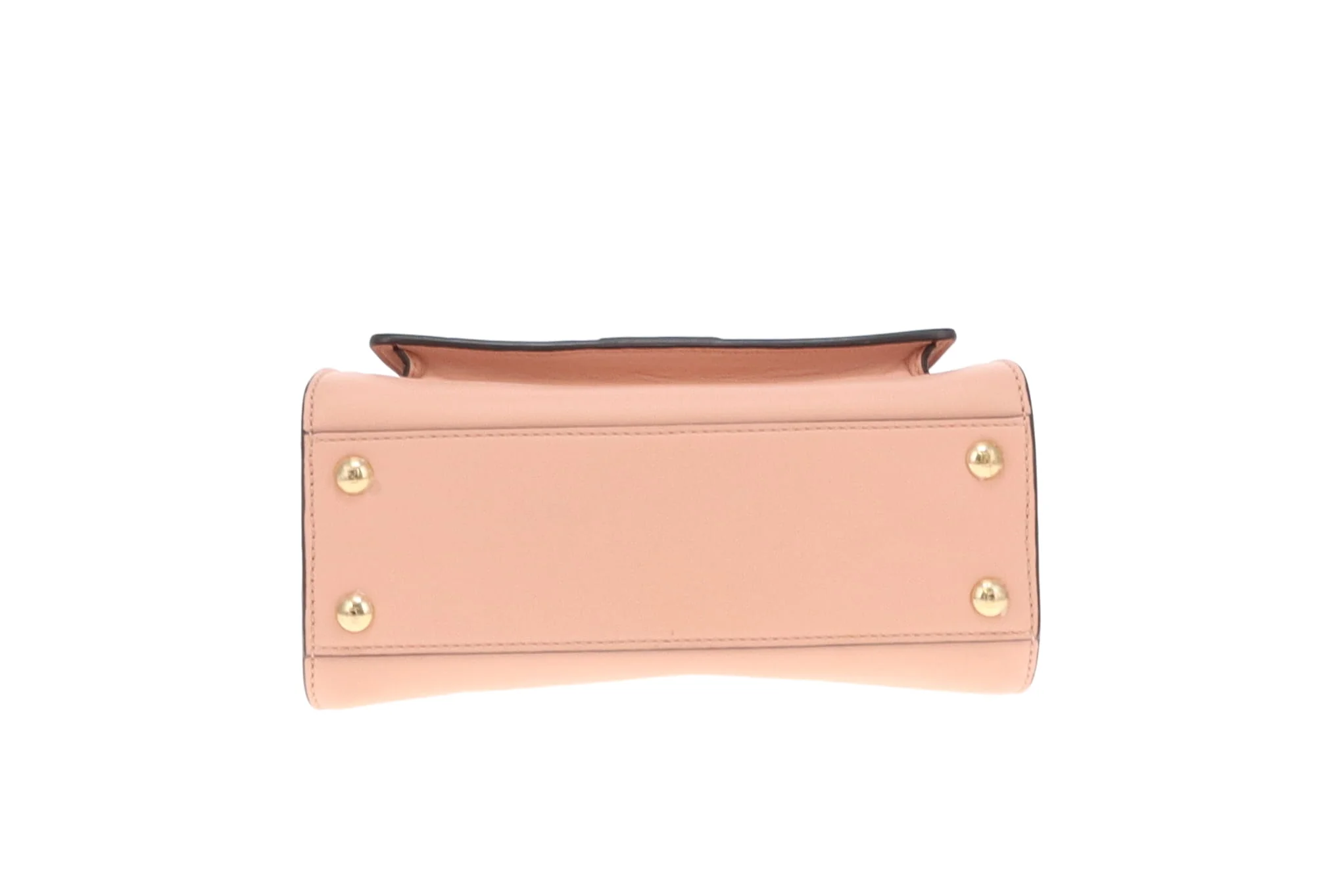 Fendi Peekaboo Mini Handle Bag With Strap Pink 2022 - Image 9