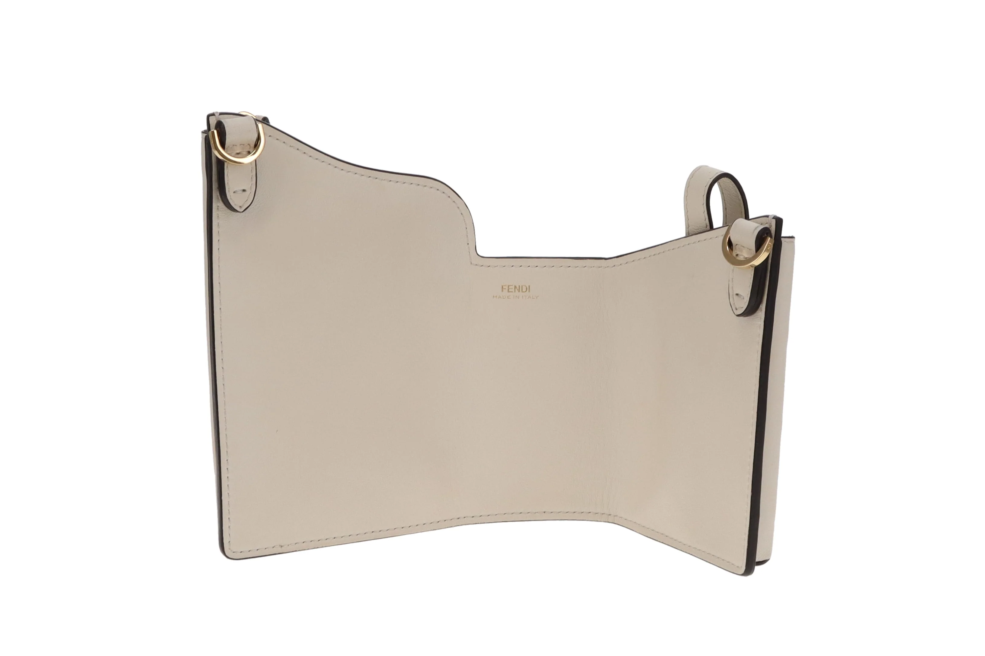 Fendi White Bustine 3 Pockets Crossbody Bag - Image 7