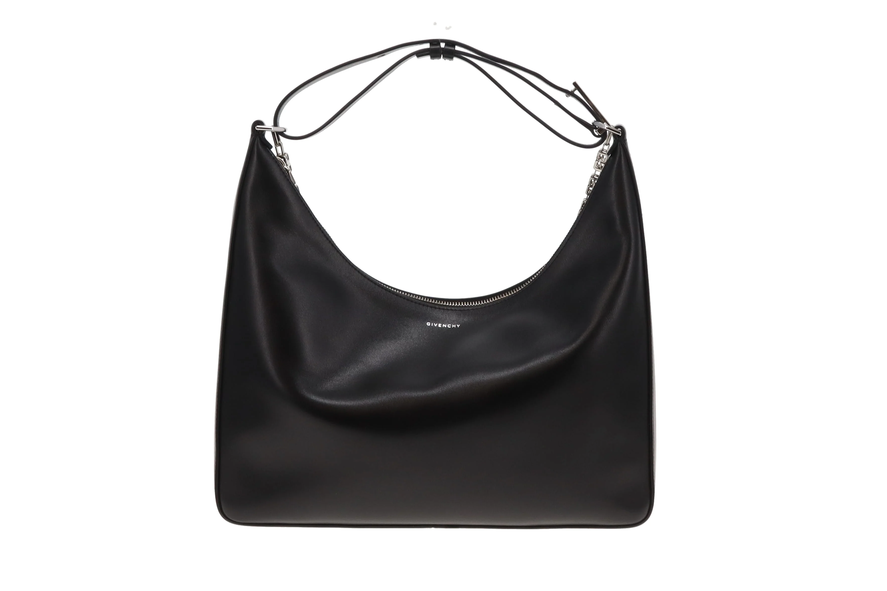 Givenchy Black Leather Moon Cut Out Shoulder Bag - Image 5