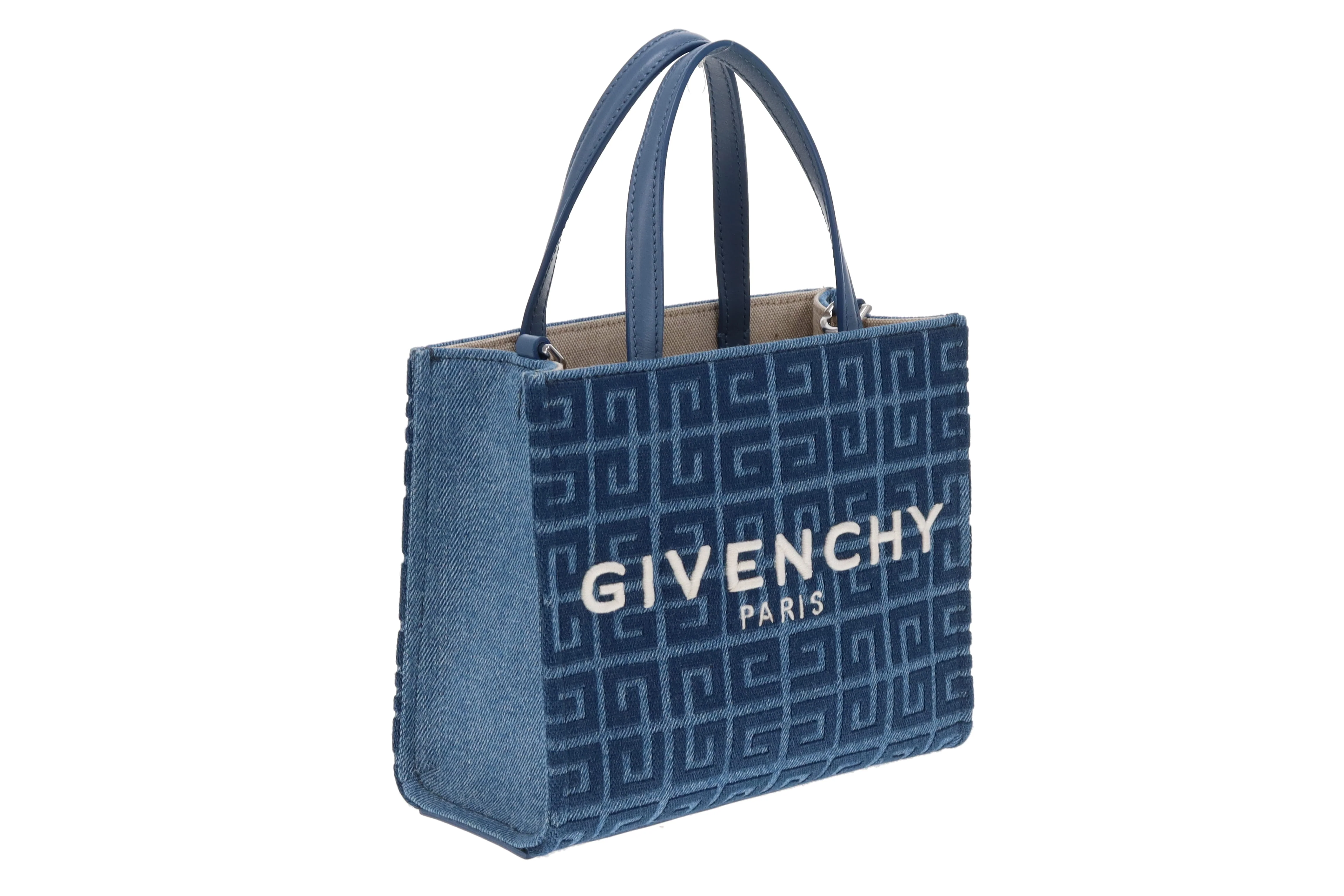 Givenchy G-Tote Mini Tote Bag Denim Blue - Image 5