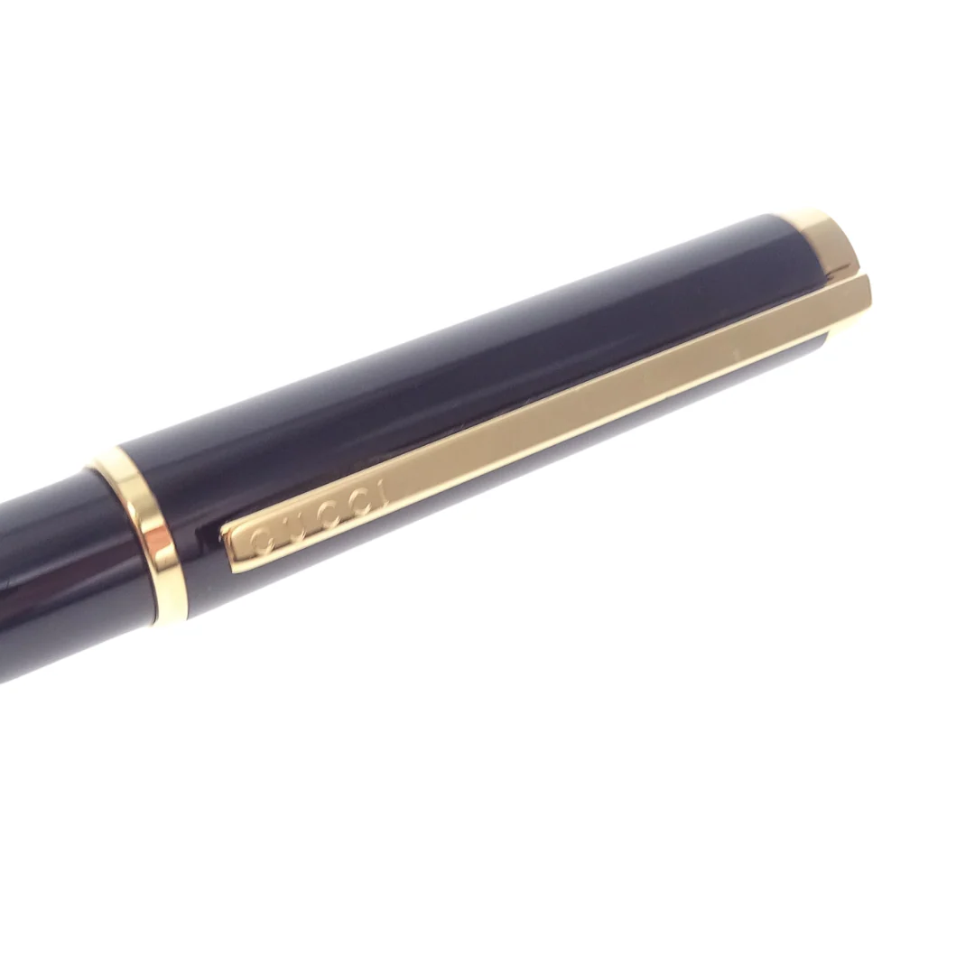 Gucci 18k Gold Nib Cigaro Roller Pen With Refills - Image 5