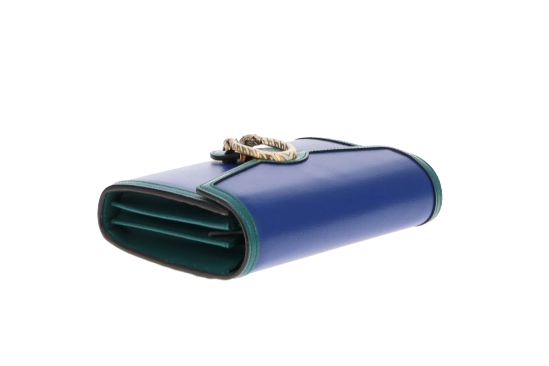 Gucci Blue & Green Dionysus Chain Wallet - Image 11
