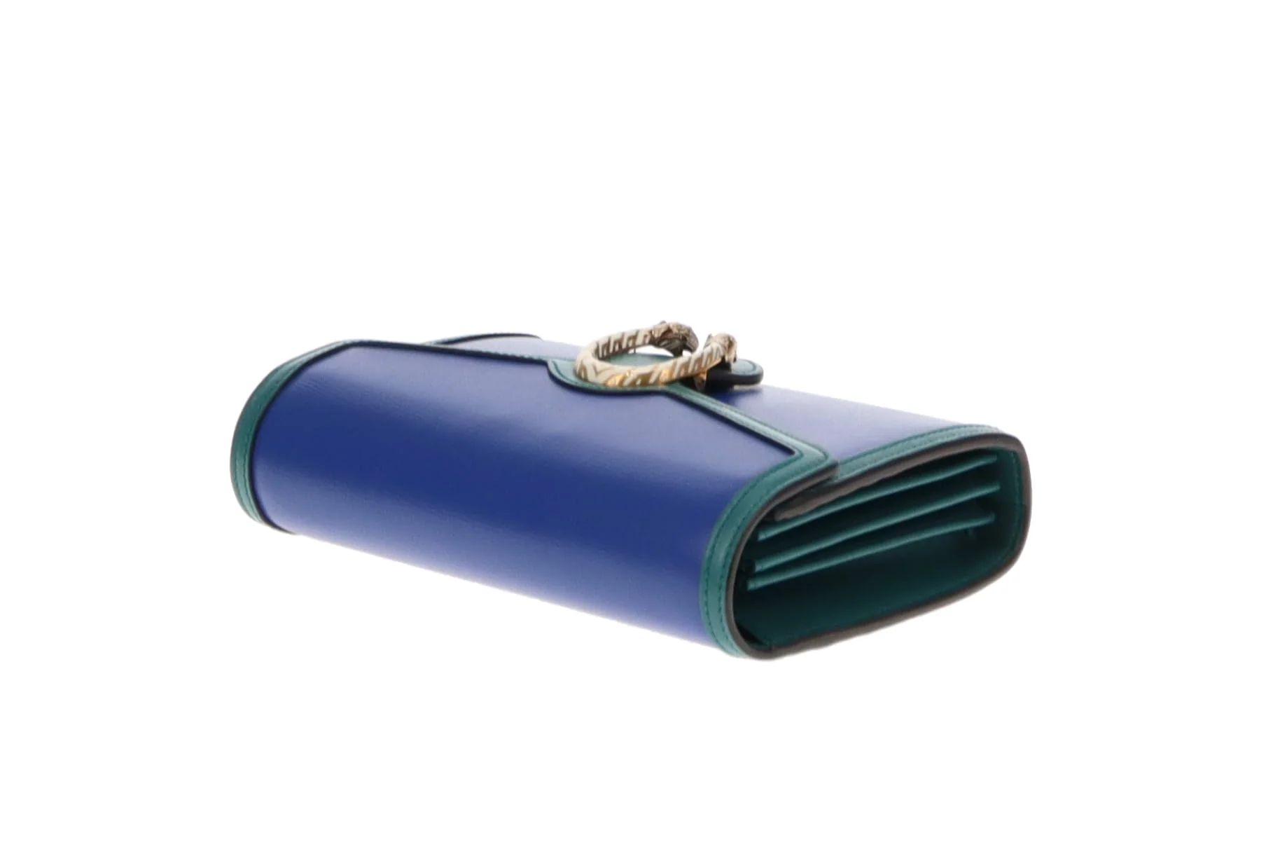 Gucci Blue & Green Dionysus Chain Wallet - Image 13