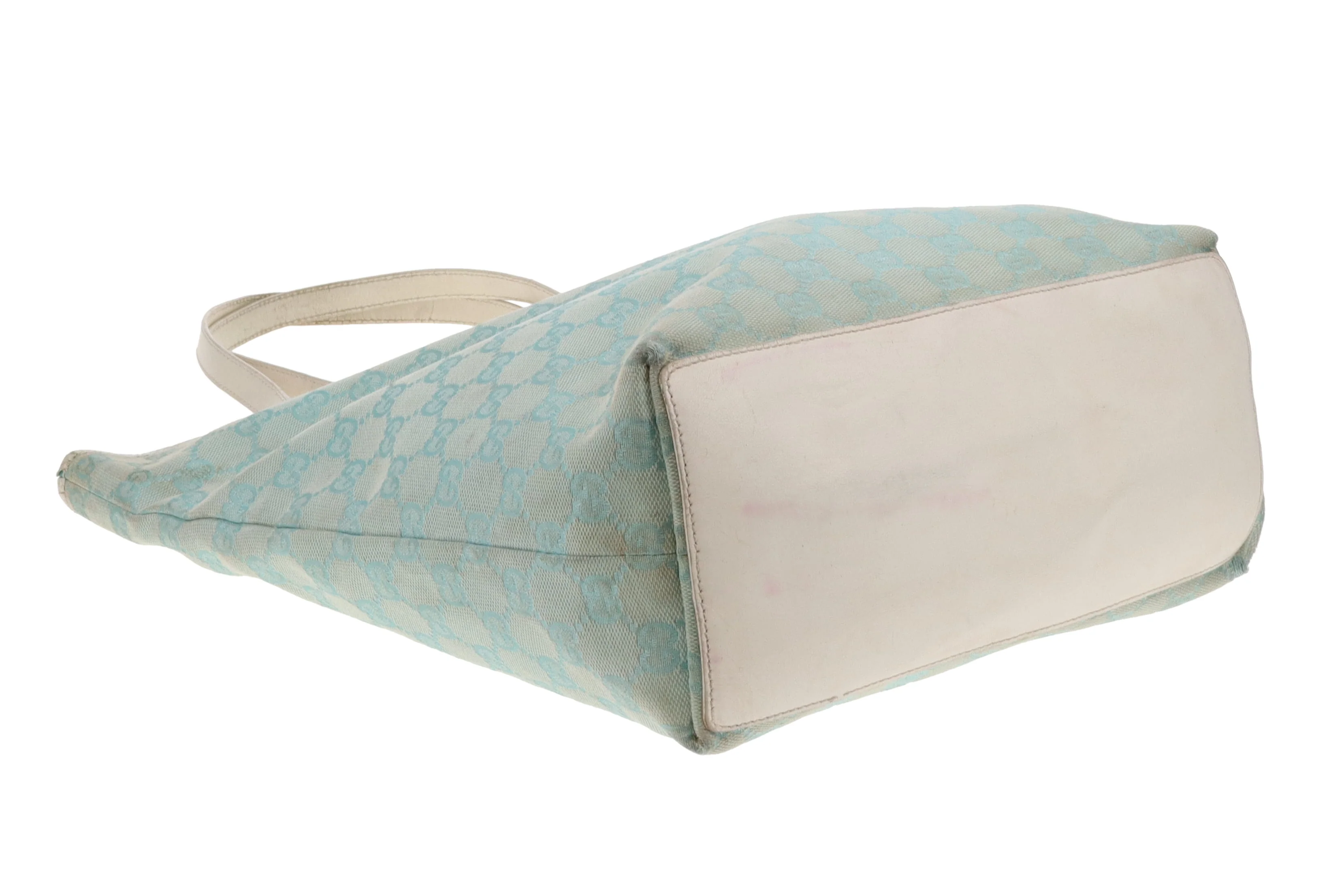 Gucci Bucket Bag Turquoise GG Print Vintage - Image 10