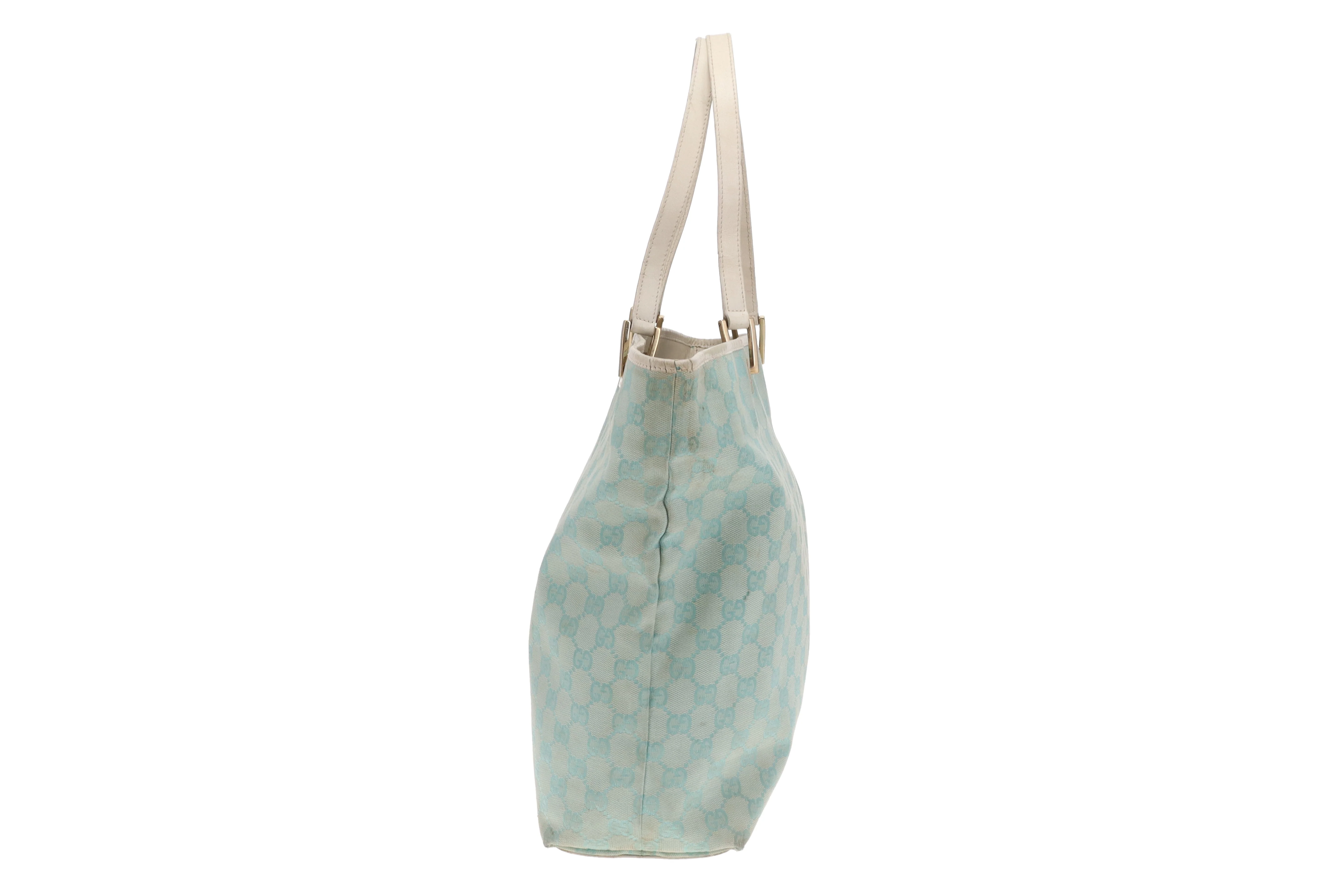 Gucci Bucket Bag Turquoise GG Print Vintage - Image 4