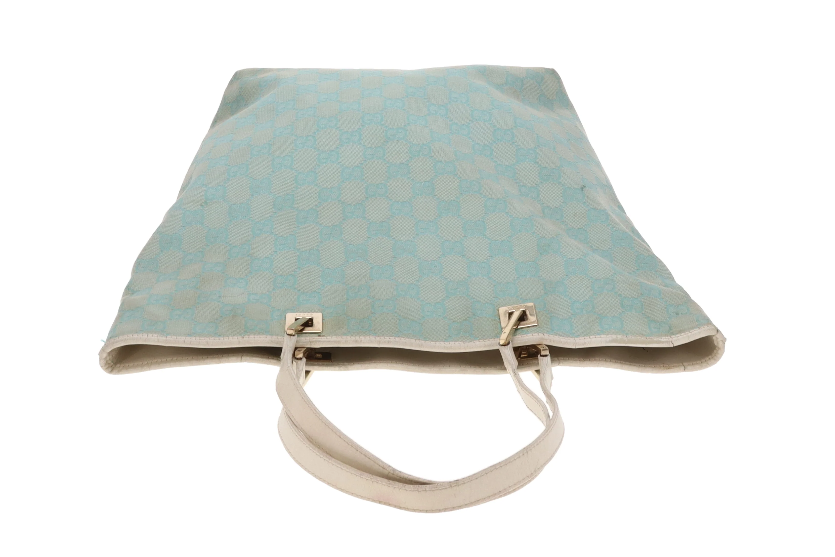 Gucci Bucket Bag Turquoise GG Print Vintage - Image 7