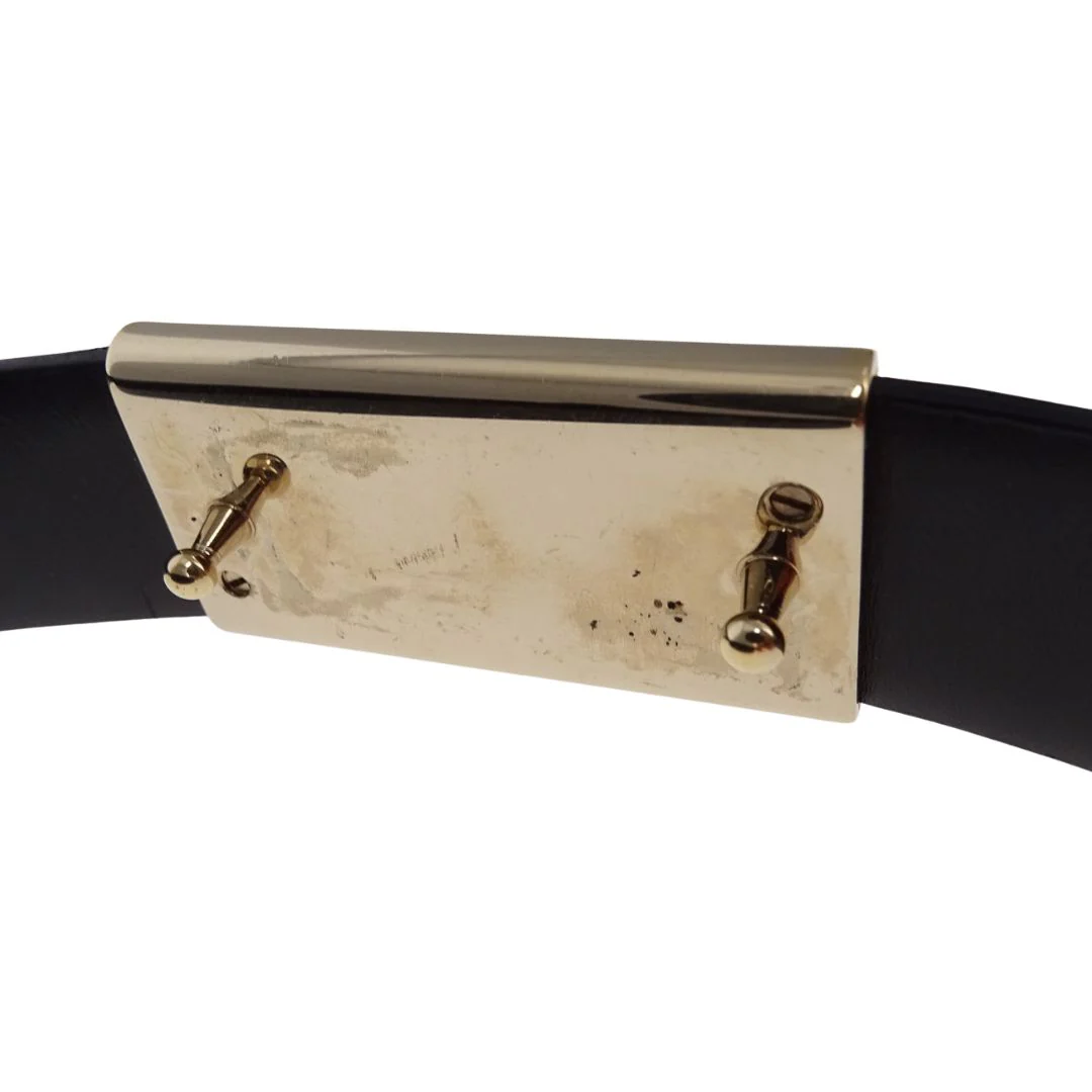 Gucci G Belt In Black Patent Leather 85/34 - Image 5