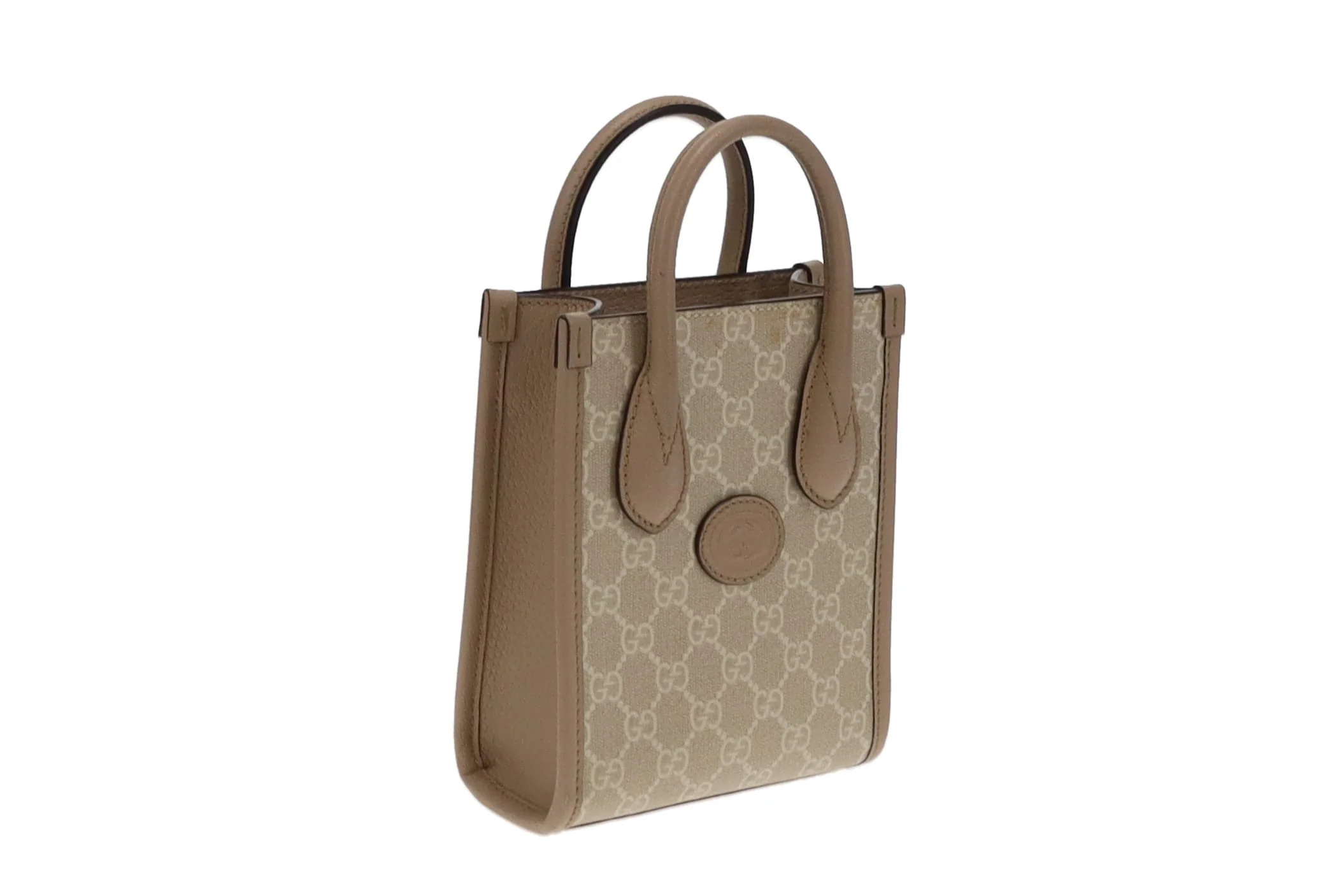 Gucci GG Supreme with Interlocking G Mini Tote Bag - Image 5