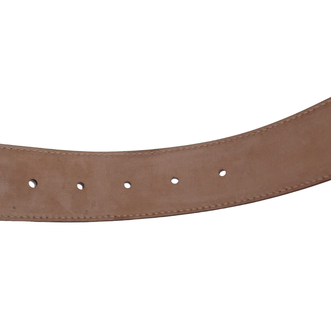 Gucci Interlocking G Gold Buckle Black Belt 80cm - Image 3
