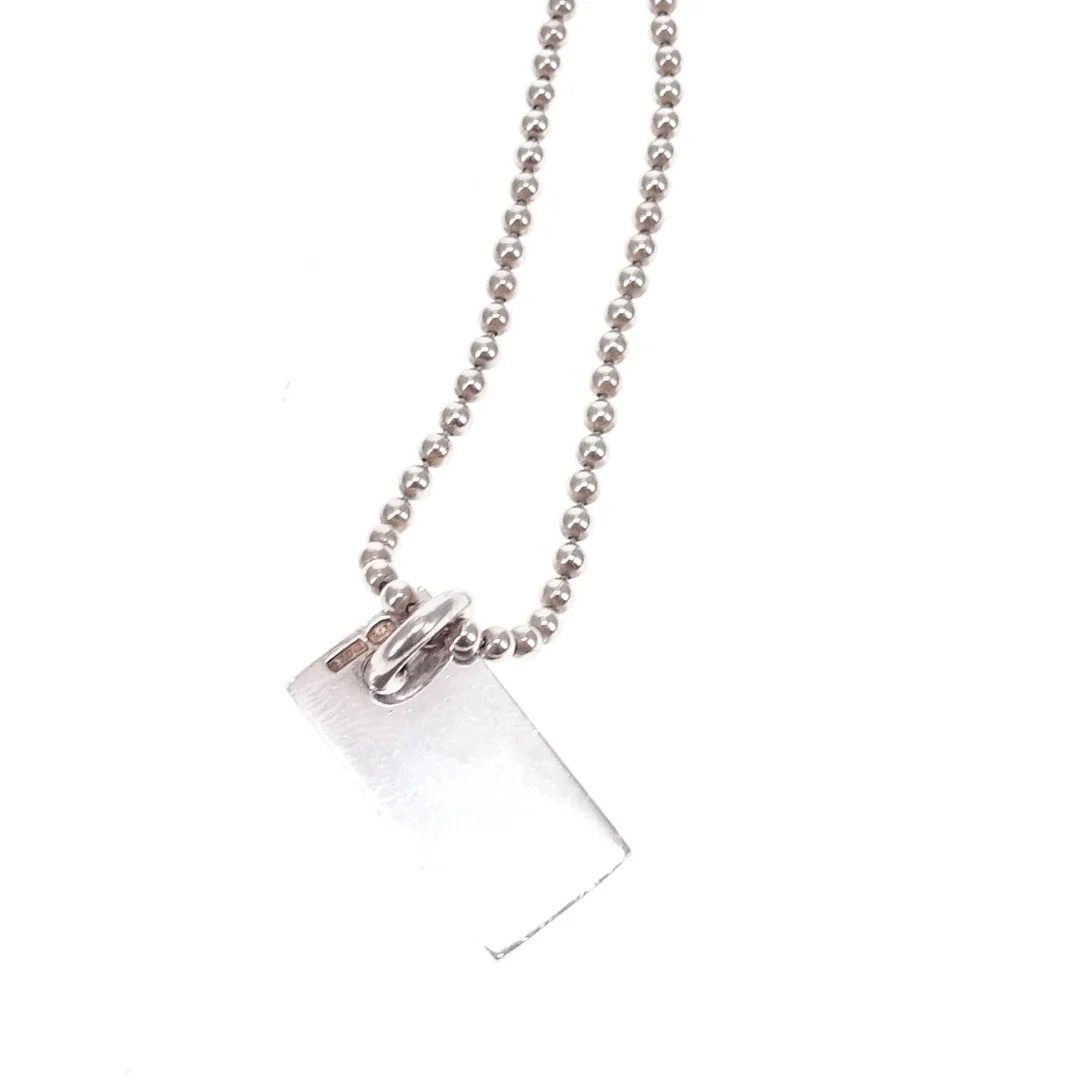 Gucci Logo Tag Bracelet Sterling Silver - Image 7