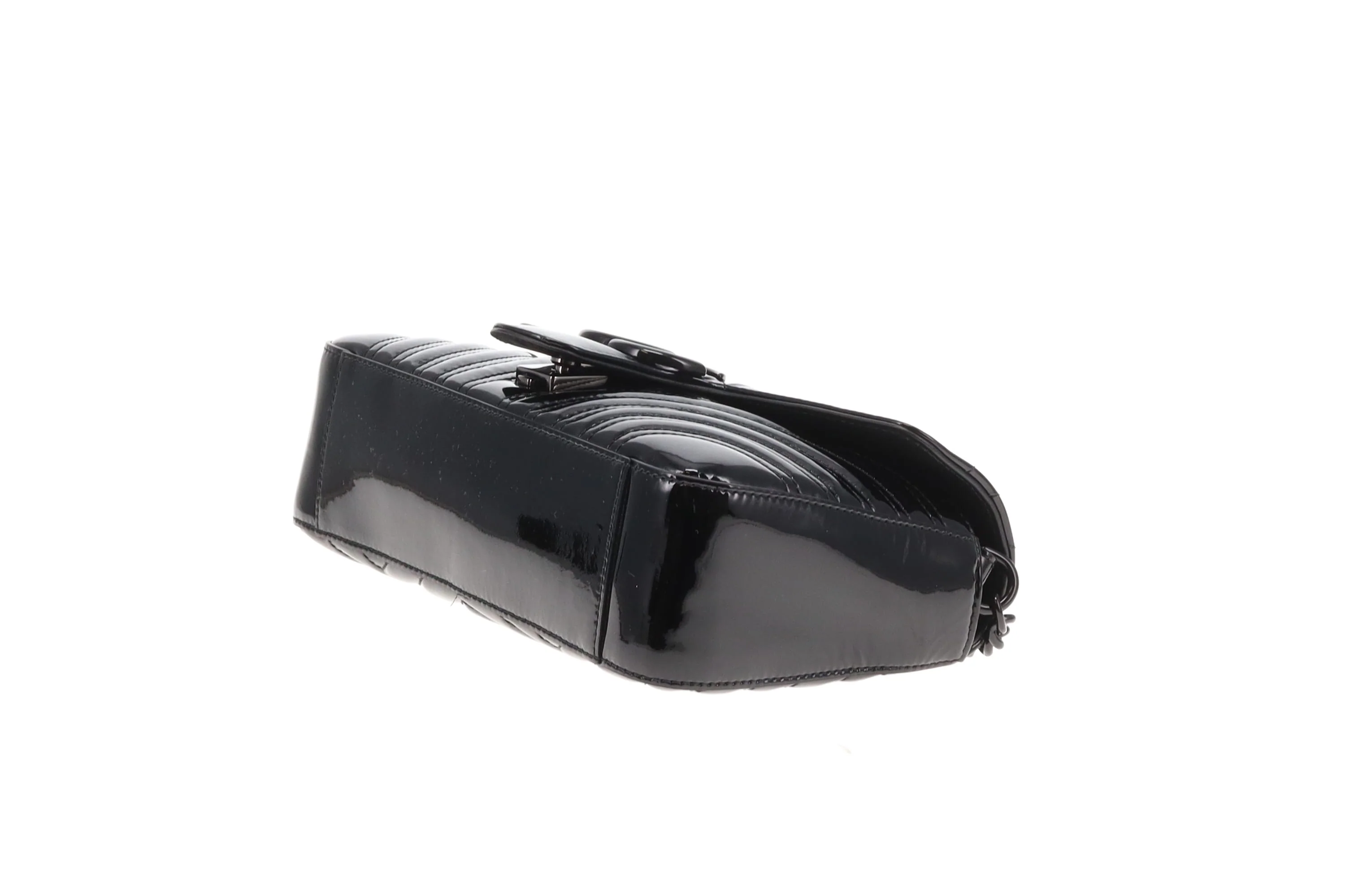 Gucci Marmont Small Black Patent with Black HW - Image 11