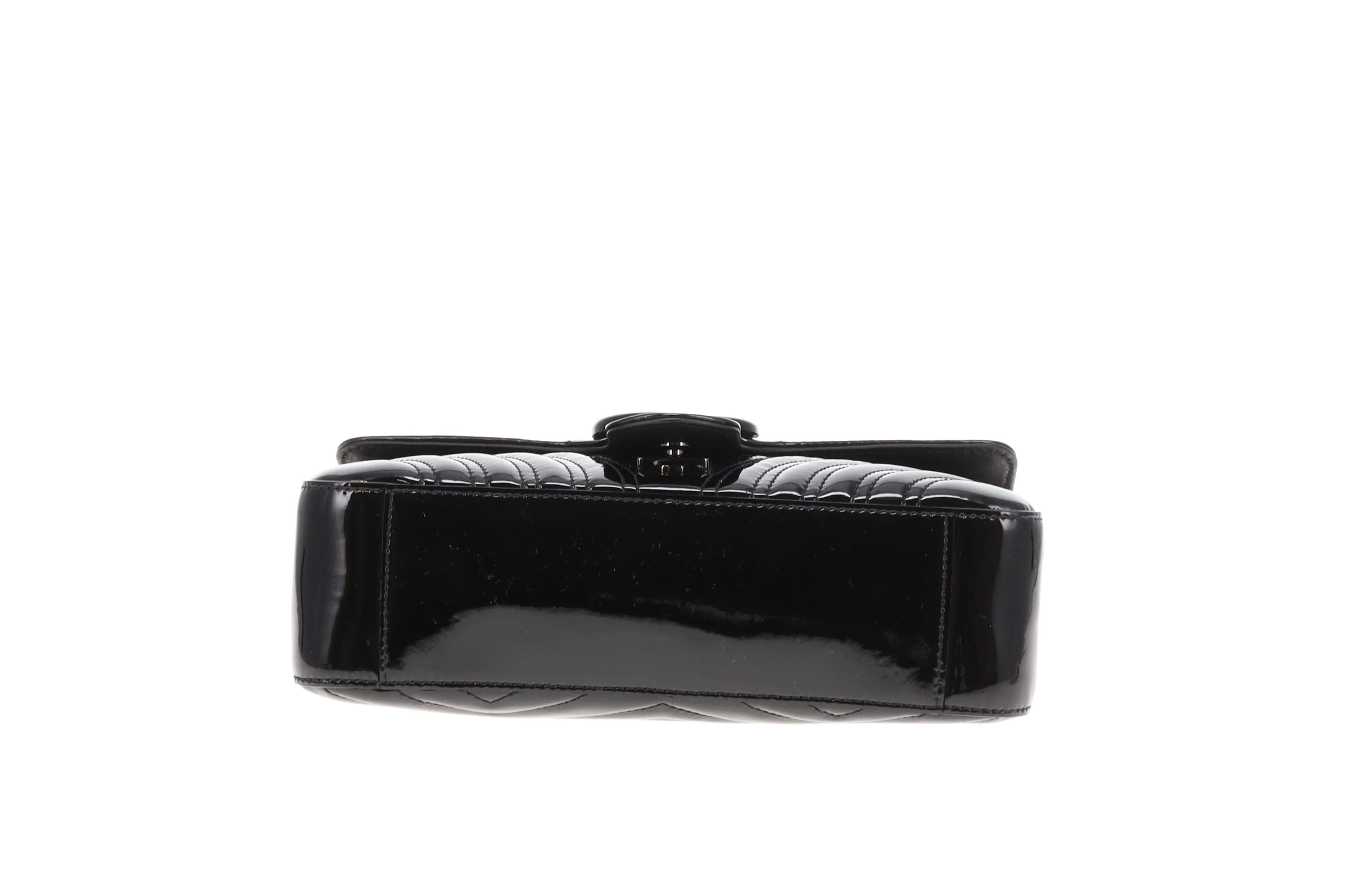 Gucci Marmont Small Black Patent with Black HW - Image 9