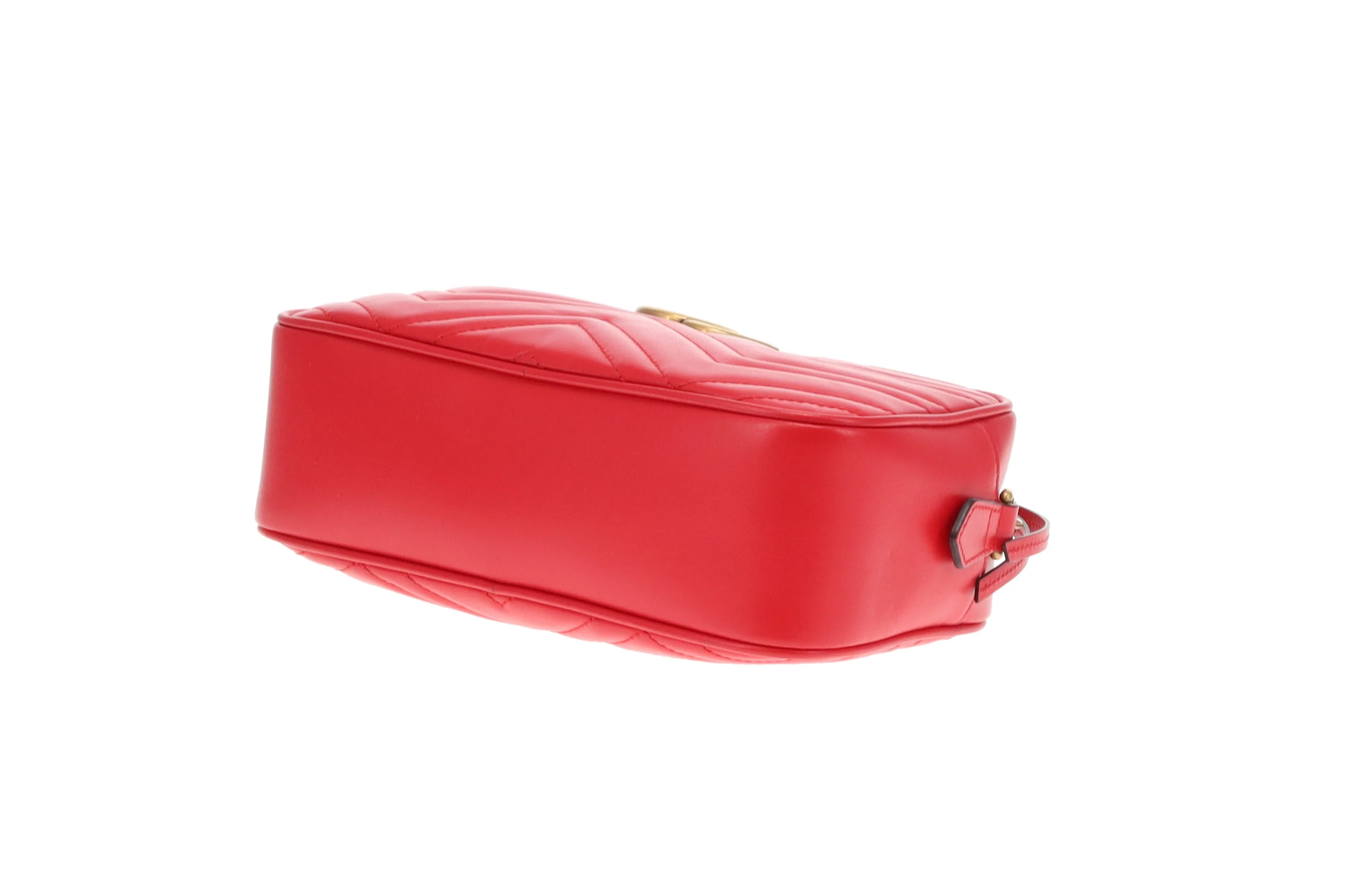 Gucci Marmont Small Camera Bag Red Chevron GH - Image 11