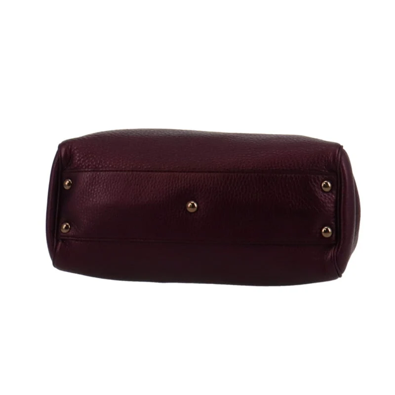 Gucci Metallic Purple Medium Bamboo 2 Way Shopper - Image 11