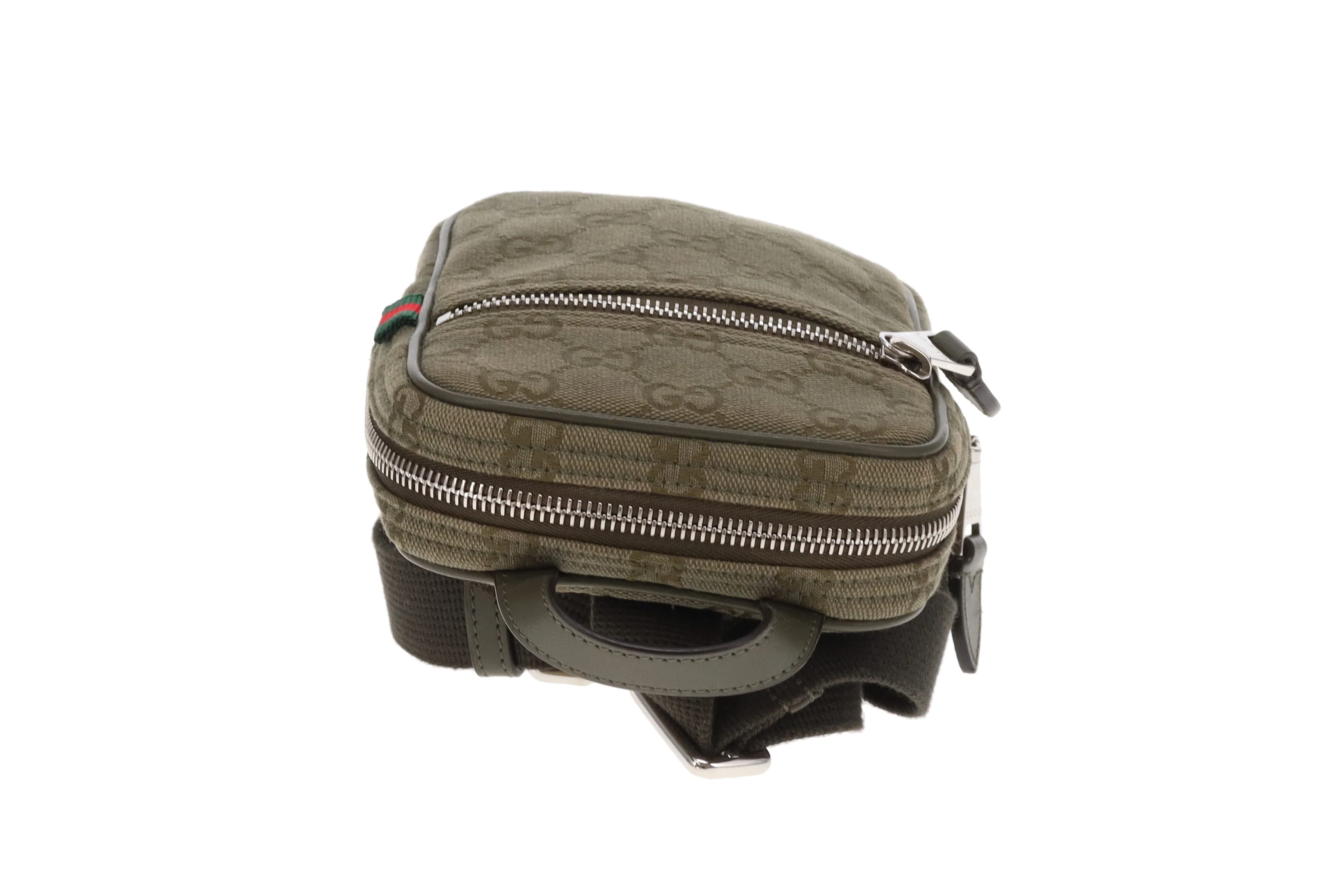 Gucci Sling Bag Khaki GG Canvas - Image 7