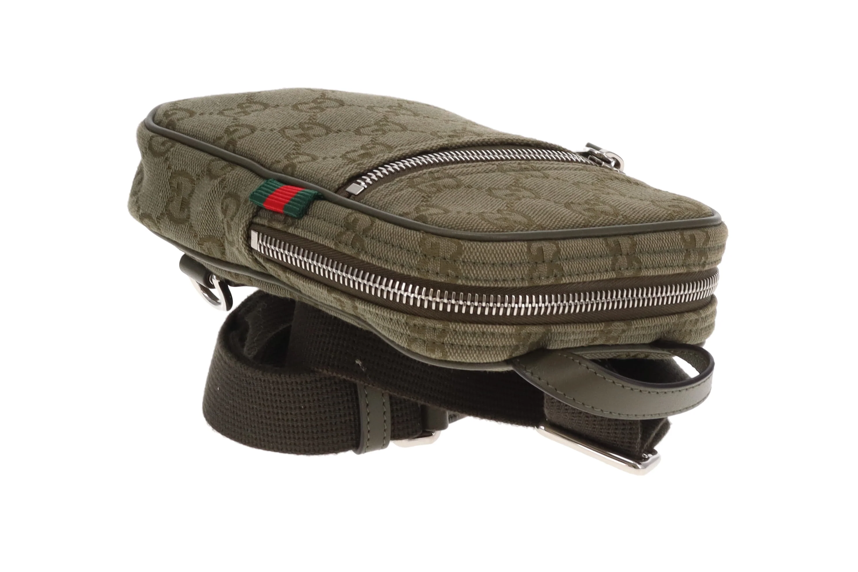 Gucci Sling Bag Khaki GG Canvas - Image 8