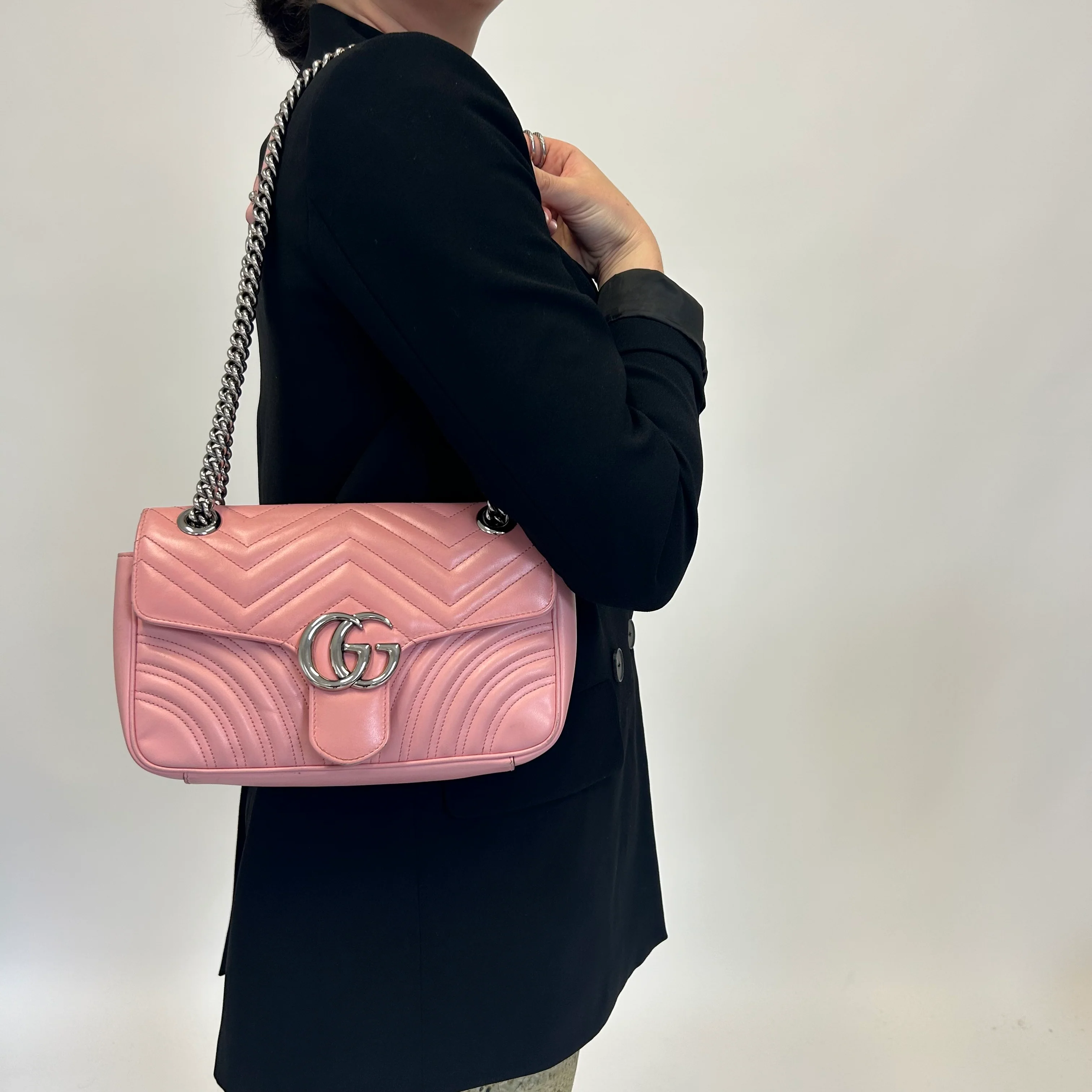 Gucci Small GG Marmont Matelasse Crossbody - Image 3