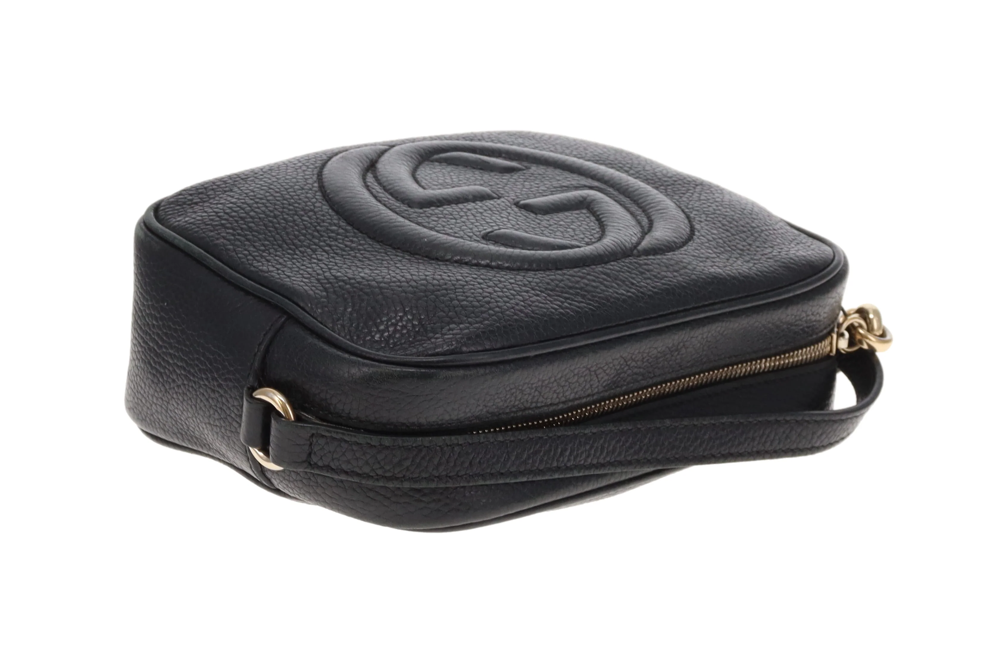 Gucci Soho Disco Black Camera Bag Grained Leather - Image 10