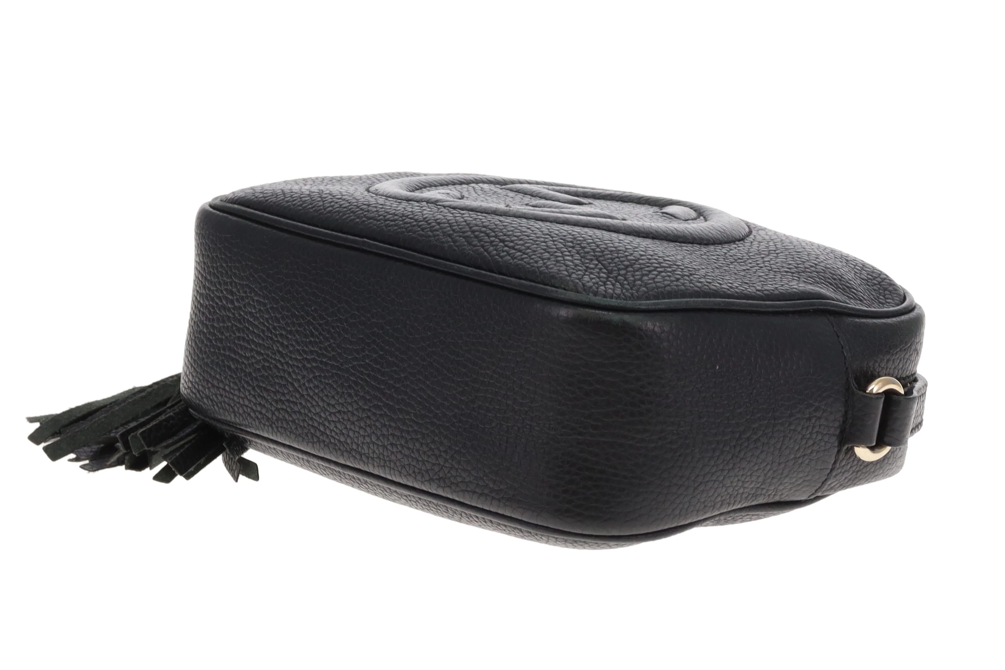 Gucci Soho Disco Black Camera Bag Grained Leather - Image 11