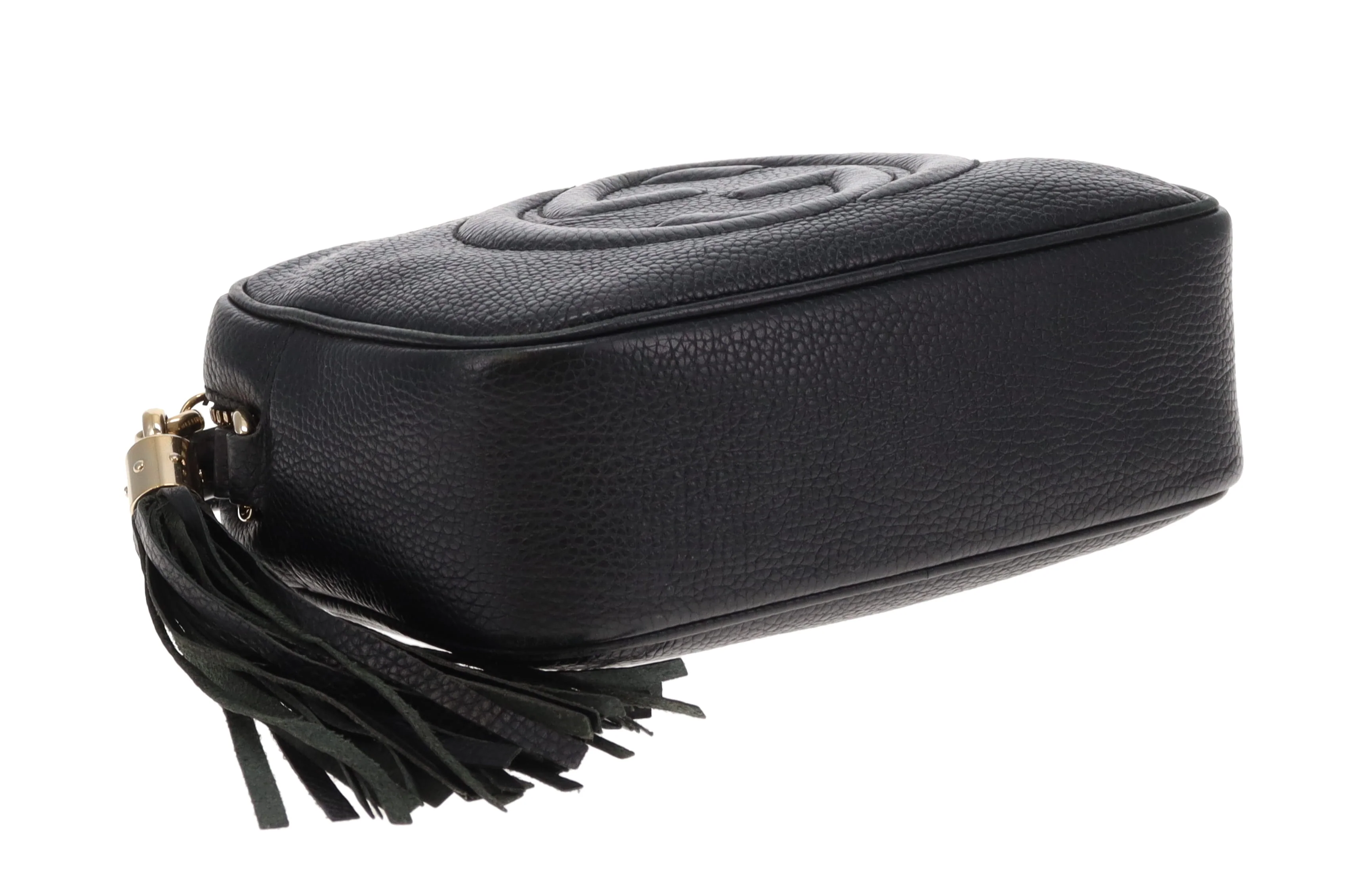 Gucci Soho Disco Black Camera Bag Grained Leather - Image 12