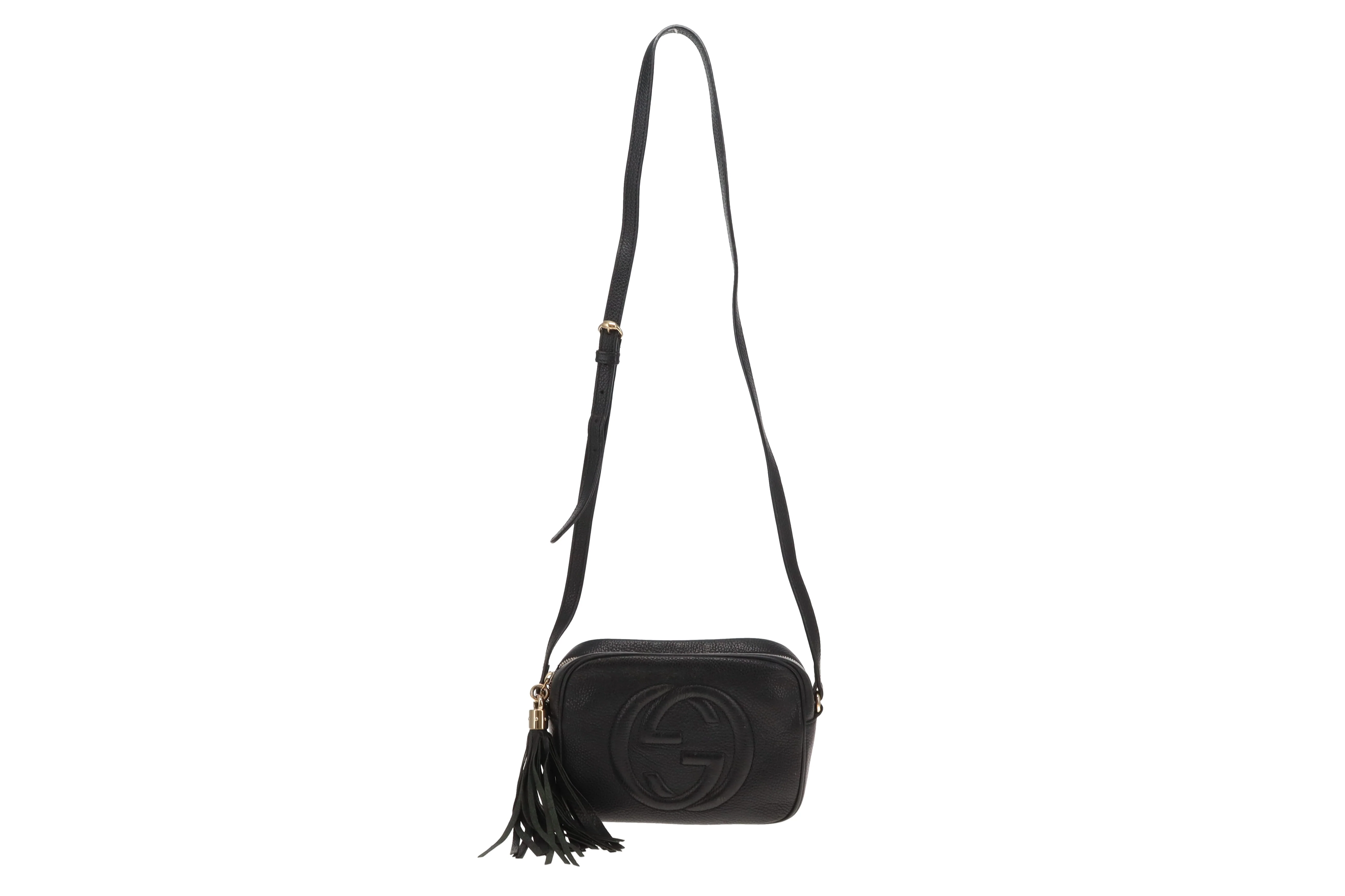 Gucci Soho Disco Black Camera Bag Grained Leather - Image 3
