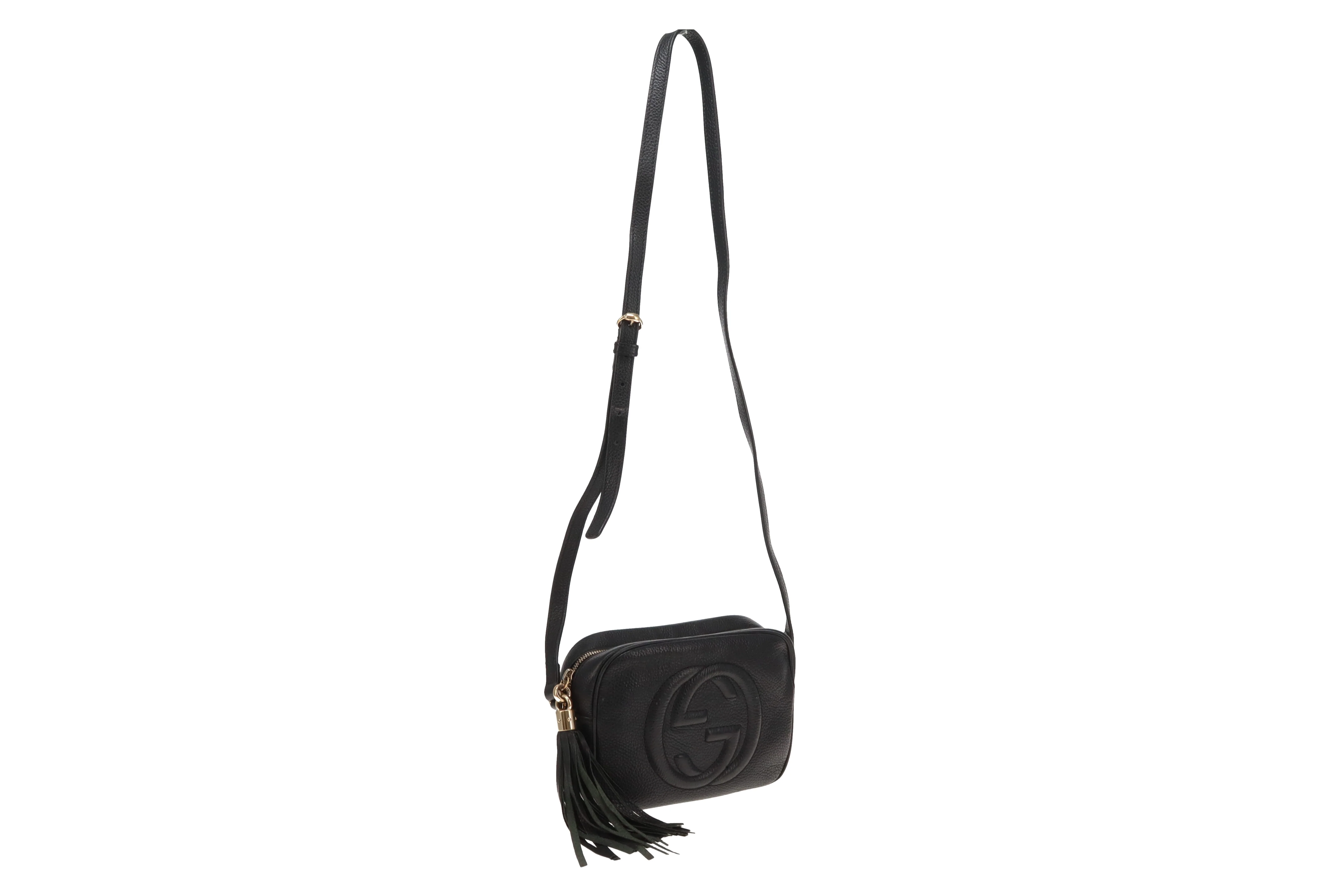 Gucci Soho Disco Black Camera Bag Grained Leather - Image 5