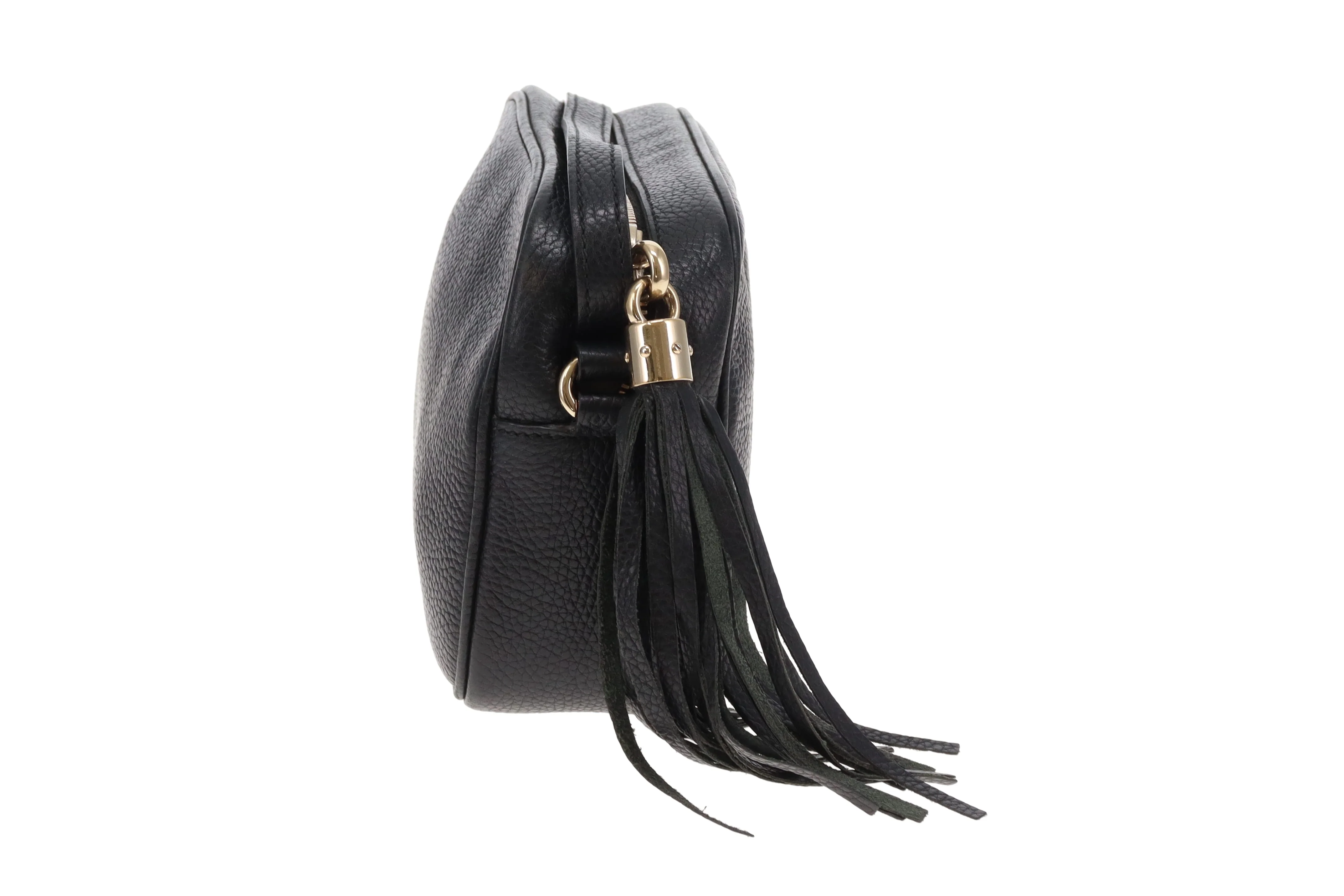 Gucci Soho Disco Black Camera Bag Grained Leather - Image 6